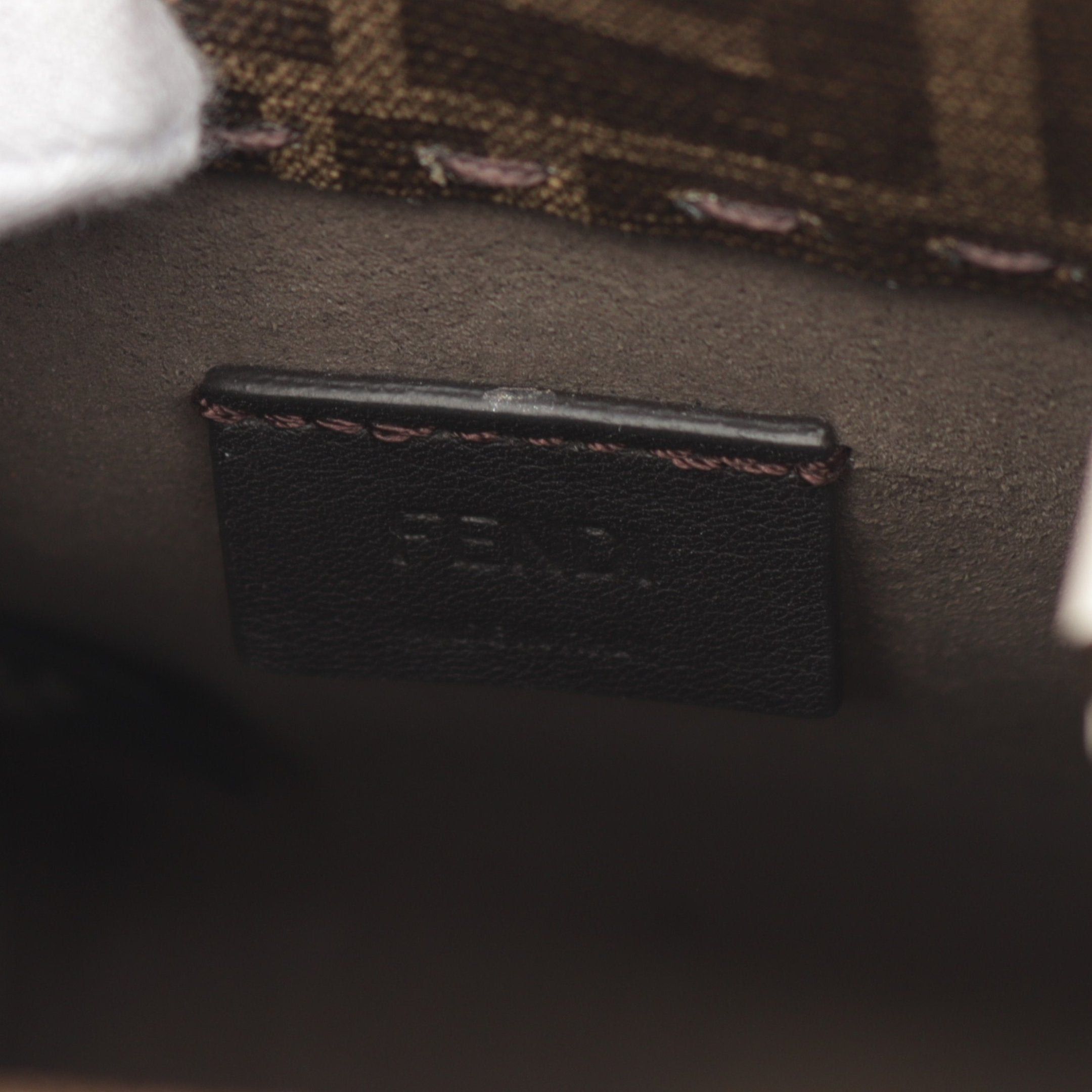 Fendi Fendi Sunshine Shopper Mini Handbag Leather Off White Brown Multicolor Size ONE SIZE - 4 Thumbnail