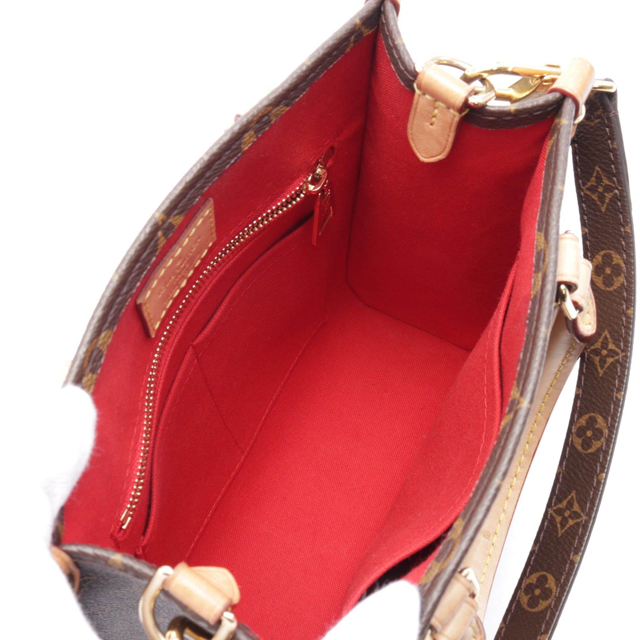 Louis Vuitton Louis Vuitton Sacpla Bb Monogram Handbag Leather Brown Size ONE SIZE - 3 Thumbnail