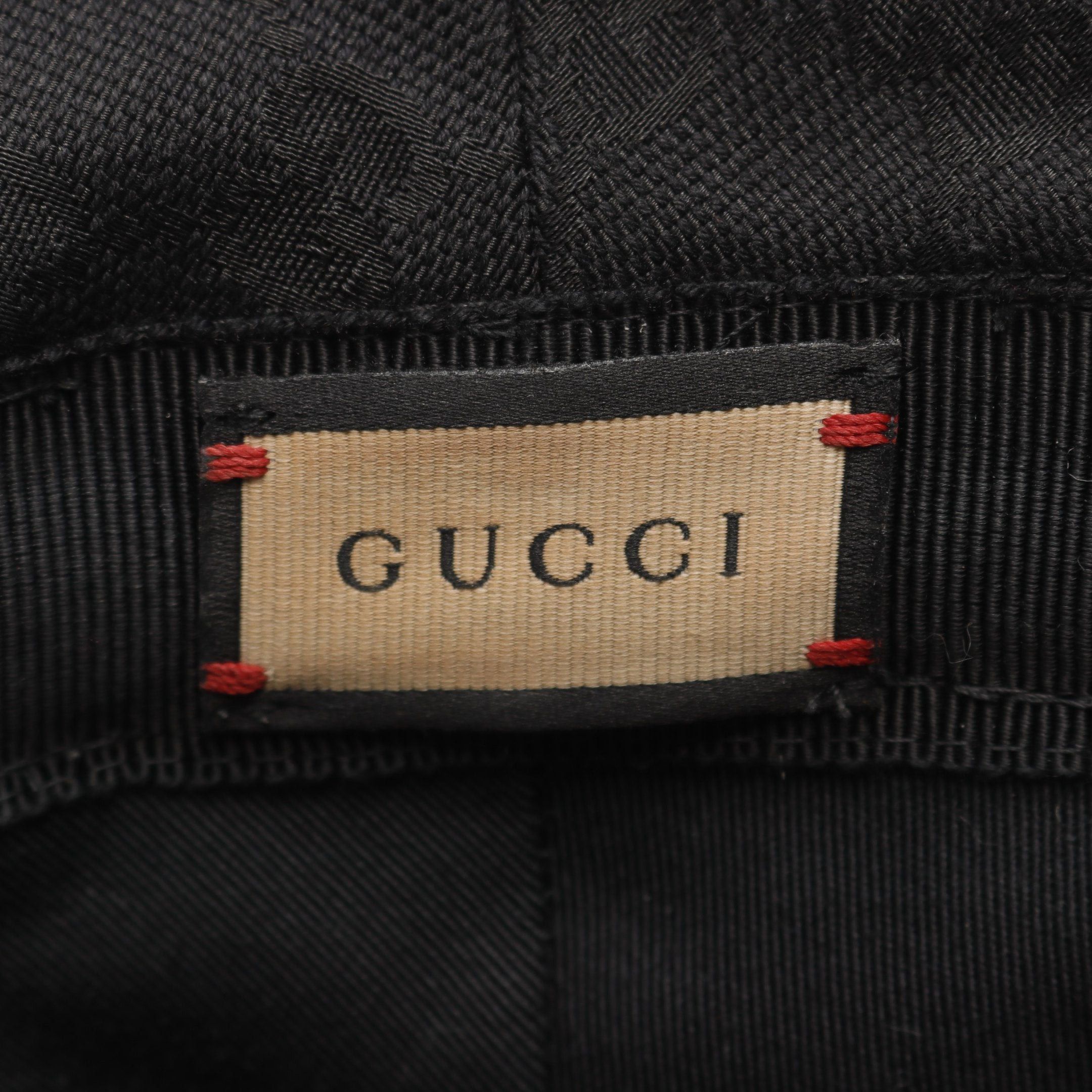 Gucci Gucci Fedora Hat Gg Marmont Canvas Leather Black Size ONE SIZE - 4 Thumbnail