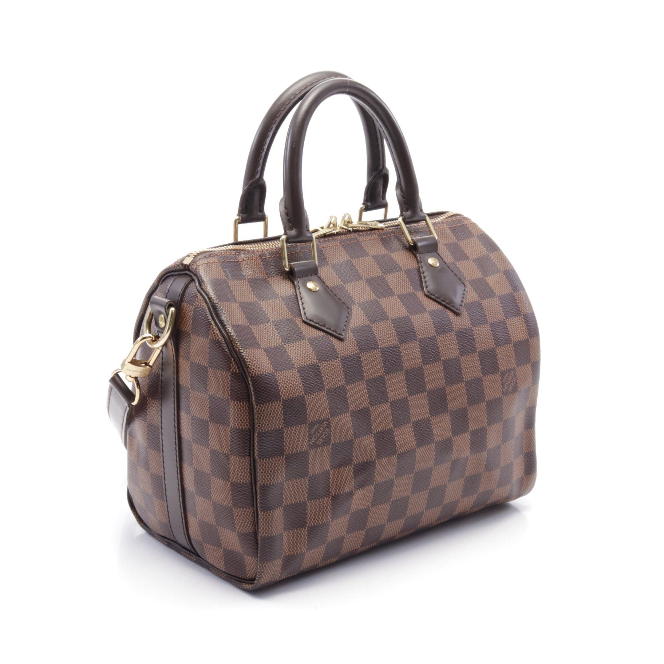 Louis Vuitton Louis Vuitton Speedy 25 Damier Ebene Handbag Leather Brown Size ONE SIZE - 2 Thumbnail