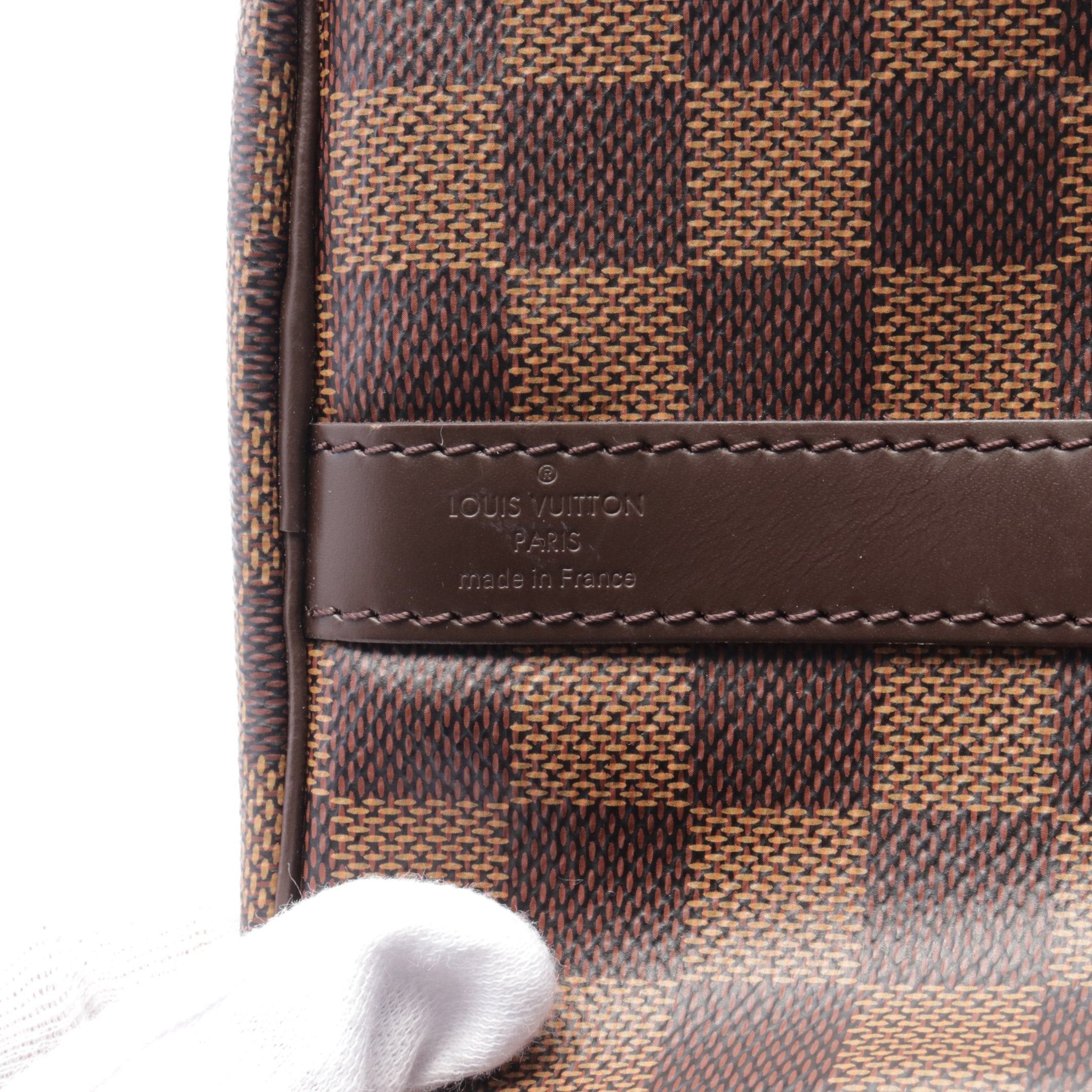 Louis Vuitton Louis Vuitton Speedy 25 Damier Ebene Handbag Leather Brown Size ONE SIZE - 4 Thumbnail