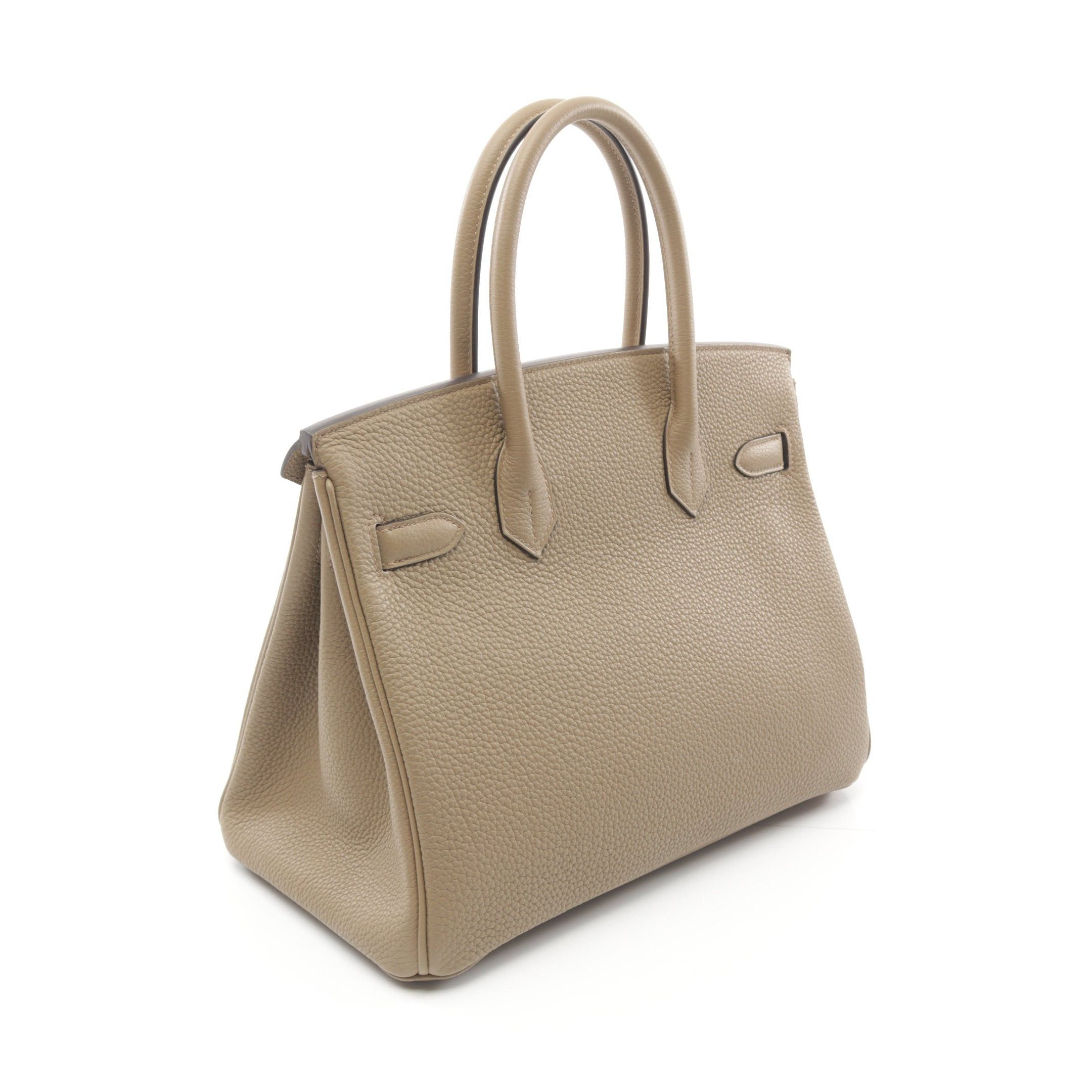 Hermes Hermes Birkin 30 Beige Marfa Handbag Togo Gold Hardware Double Engraved Size ONE SIZE - 2 Thumbnail