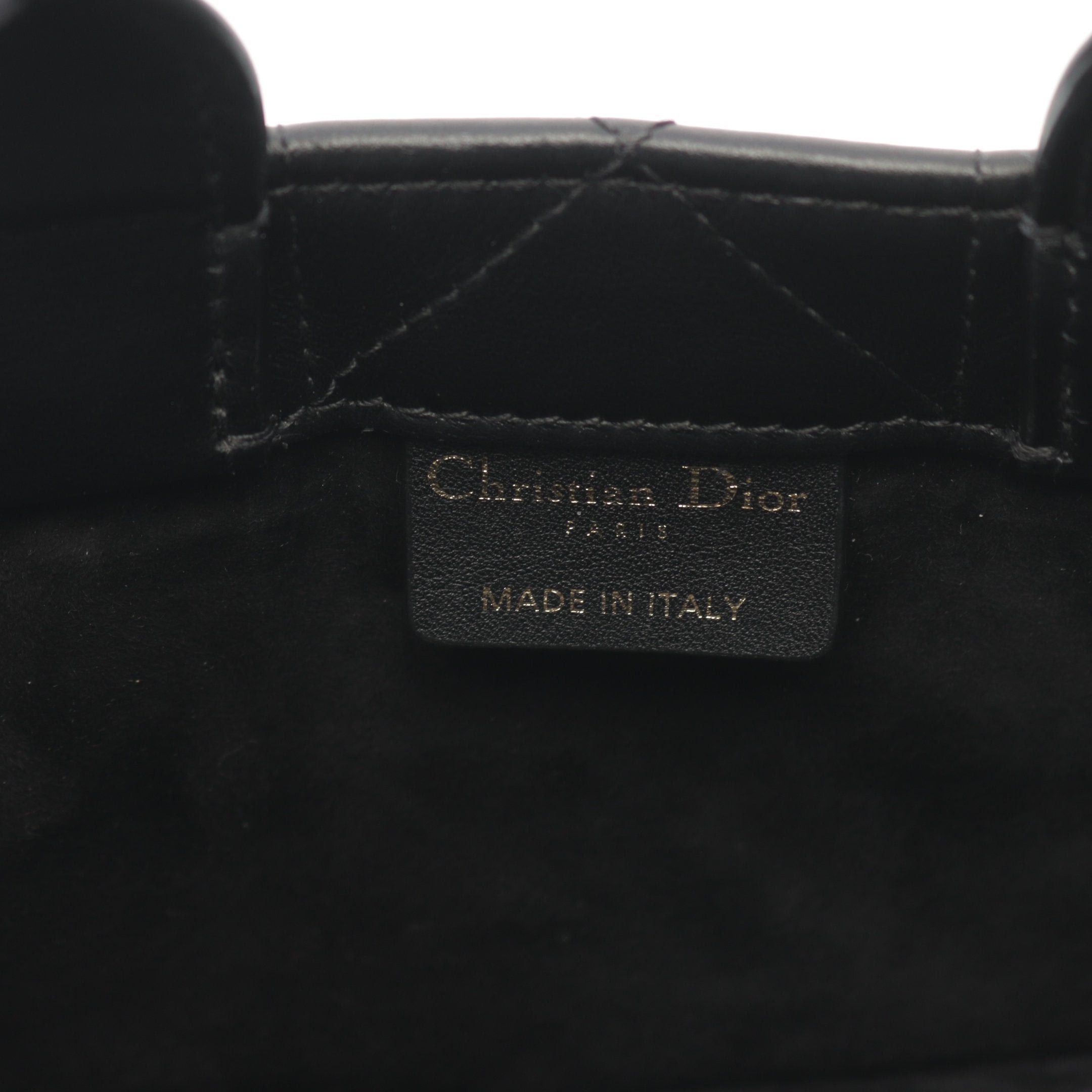 Dior Dior Book Tote Mini Canage Handbag Leather Black Size ONE SIZE - 4 Thumbnail