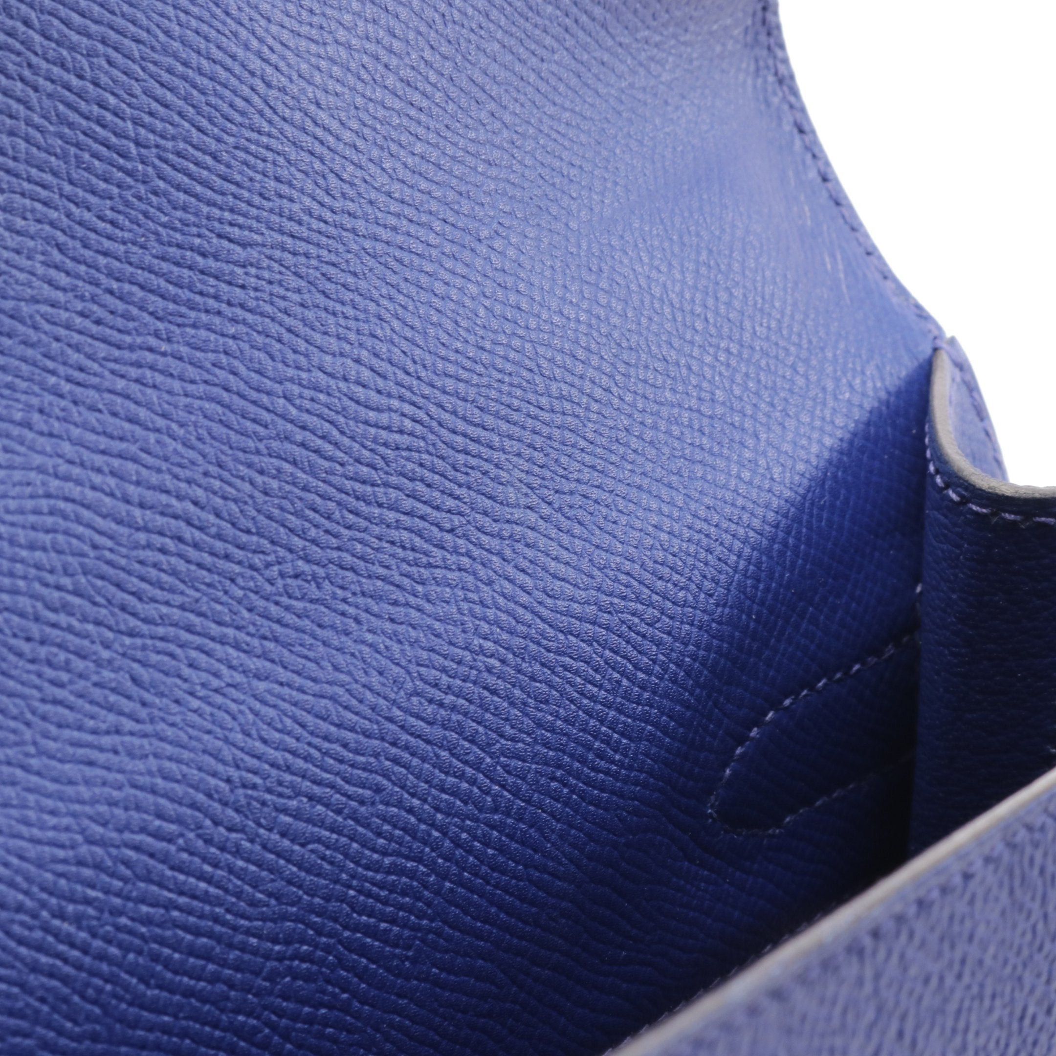 Hermes Hermes Kelly32 Blue Electric Handbag Veau Epsom Gold Hardware Outside Sewing T Stamp Size ONE SIZE - 7 Thumbnail