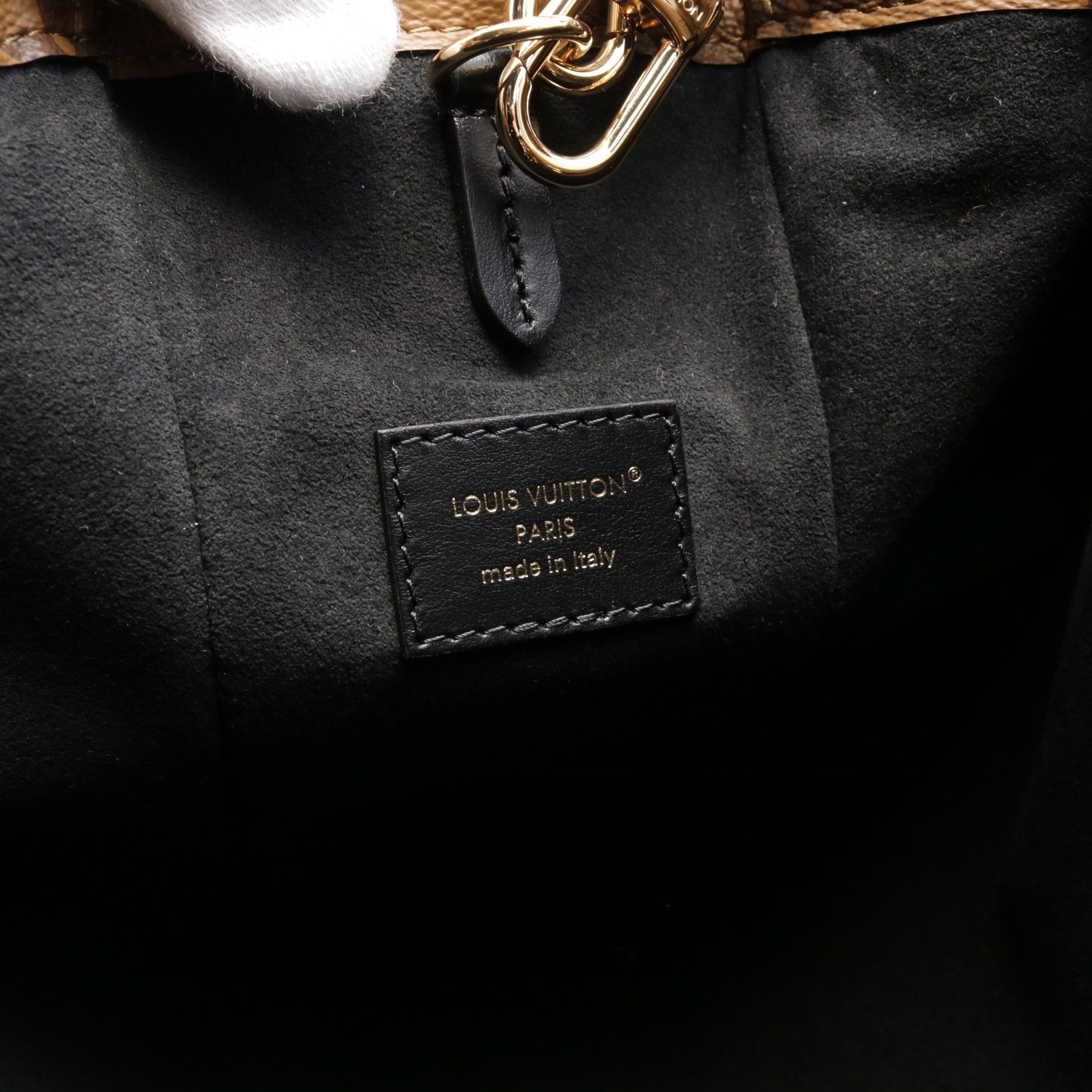 Louis Vuitton Louis Vuitton Noe Trunk Monogram Reverse Handbag Leather Light Brown Black Size ONE SIZE - 4 Thumbnail