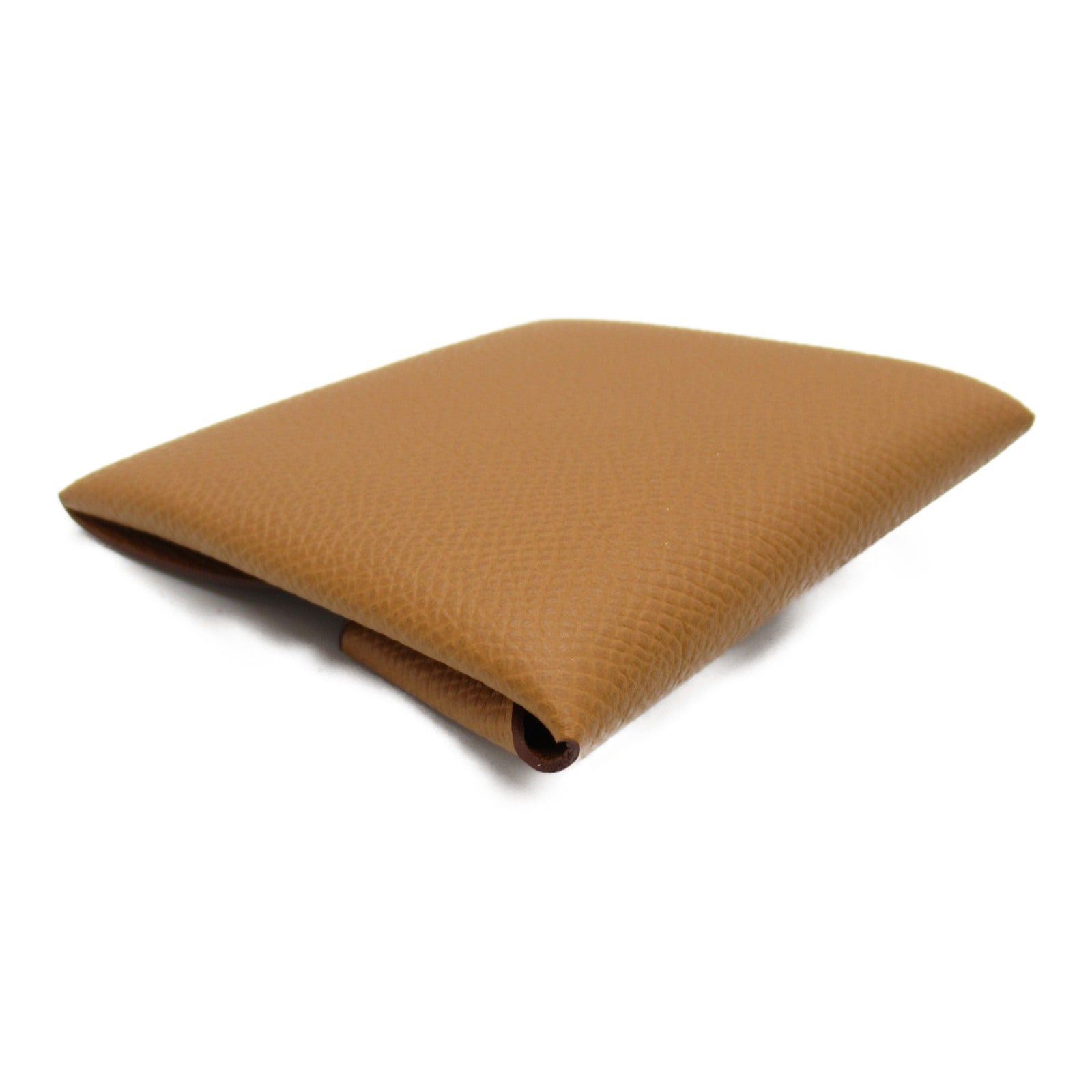 Hermes Hermes Bastia Gold Coin Purse Leather Veau Epsom Brown Silver Hardware Double Engraved Size ONE SIZE - 4 Thumbnail