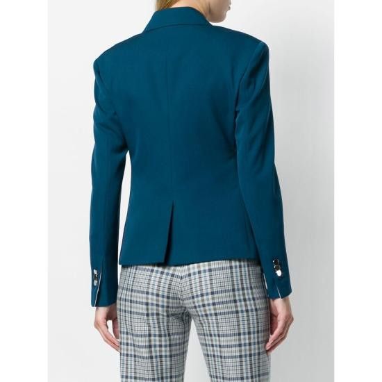 Calvin Klein CALVIN KLEIN Women Suit Jackets W093 83WWJA73 475 BLUE Size XS / US 0-2 / IT 36-38 - 4 Thumbnail