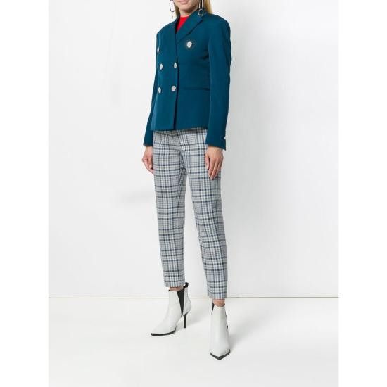 Calvin Klein CALVIN KLEIN Women Suit Jackets W093 83WWJA73 475 BLUE Size XS / US 0-2 / IT 36-38 - 2 Thumbnail