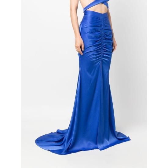 Alex Perry ALEX PERRY Women Long Skirts S151 BLUEB Size 26" / US 2 / IT 38 - 2 Thumbnail