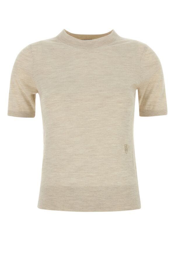 Burberry Sand Wool T-Shirt Size S / US 4 / IT 40 - 3 Thumbnail
