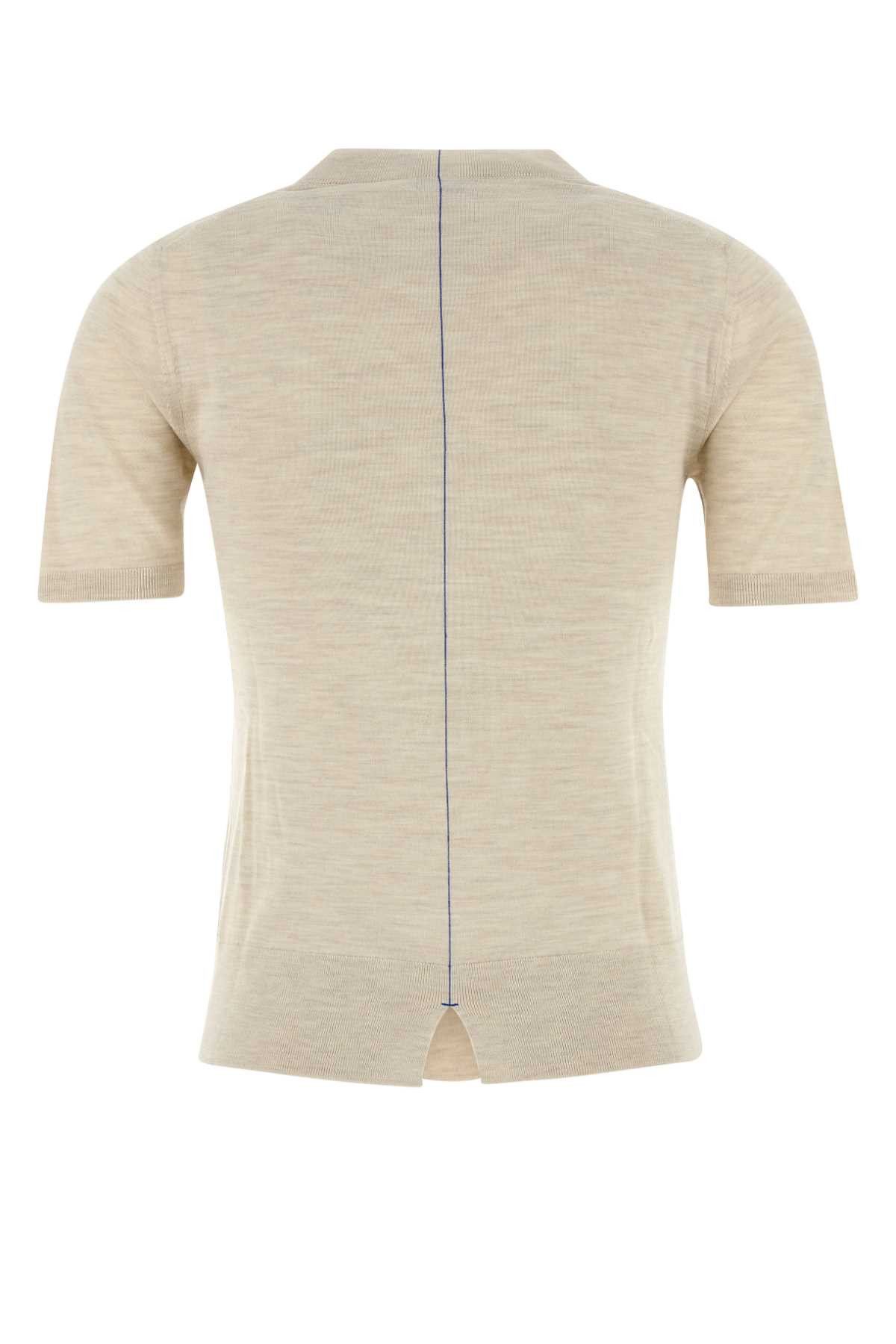 Burberry Sand Wool T-Shirt Size S / US 4 / IT 40 - 2 Thumbnail