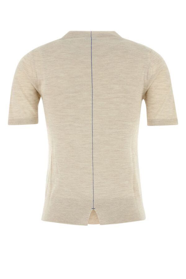Burberry Sand Wool T-Shirt Size S / US 4 / IT 40 - 4 Thumbnail