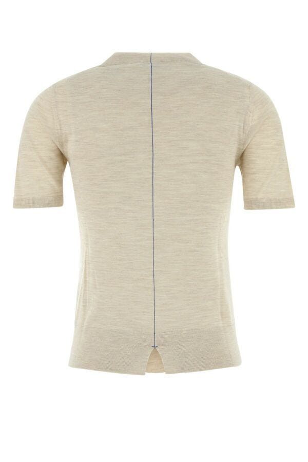 Burberry Sand Wool T-Shirt Size XS / US 0-2 / IT 36-38 - 4 Thumbnail