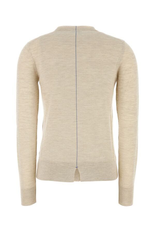 Burberry Sand Wool Cardigan Size S / US 4 / IT 40 - 4 Thumbnail