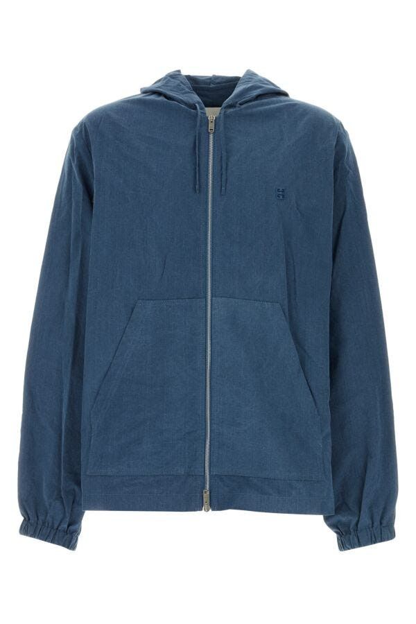 Givenchy Air Force Blue Cotton Jacket Size US XL / EU 56 / 4 - 3 Thumbnail