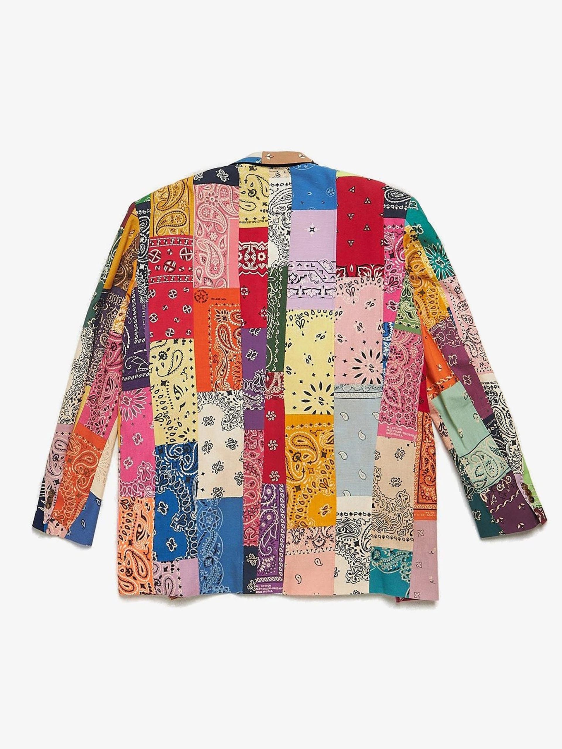 READYMADE Multicolour Paisley Printed Oversized Blazer Jacked Size US L / EU 52-54 / 3 - 2 Thumbnail