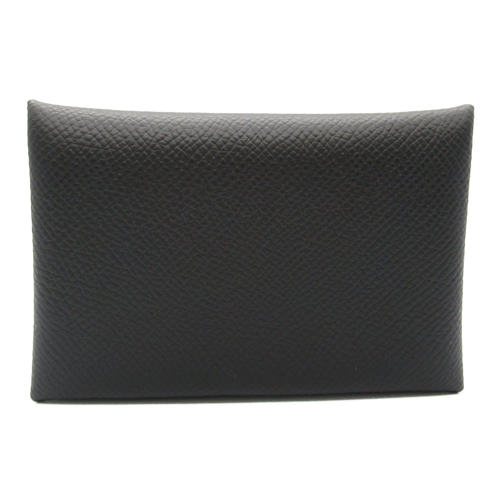 Hermes Hermes Calvi Black Card Case Leather Veau Epsom (Hermes) B Stamp Size ONE SIZE - 2 Thumbnail