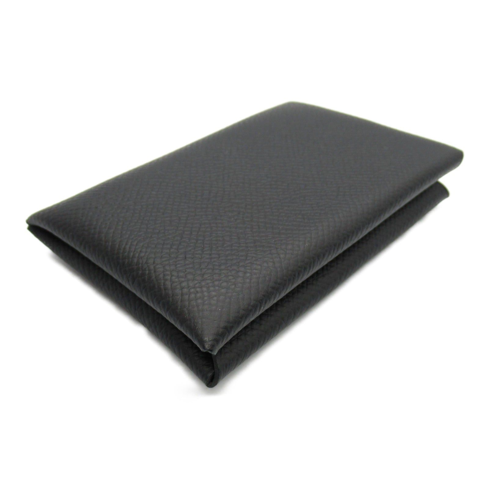Hermes Hermes Calvi Black Card Case Leather Veau Epsom (Hermes) B Stamp Size ONE SIZE - 3 Thumbnail