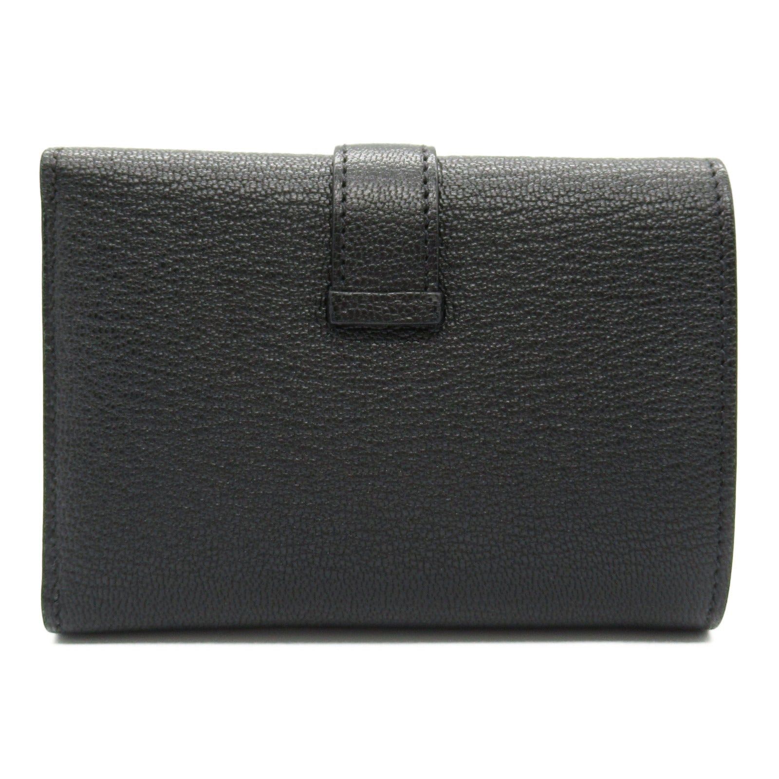 Hermes Hermes Bearn Combination Black Trifold Wallet Leather Chevre (Hermes) Gold Hardware B Stamp Size ONE SIZE - 2 Thumbnail