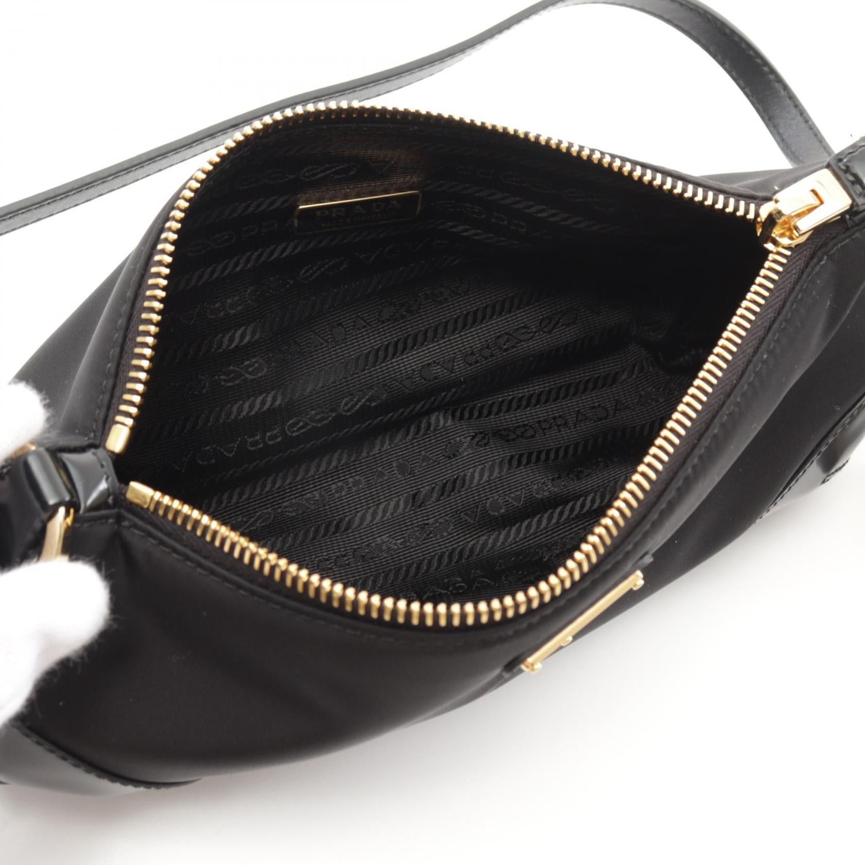 Prada Prada Re-Edition 2002 Tessuto+Spazzol Shoulder Bag Nylon Leather Black Size ONE SIZE - 3 Thumbnail