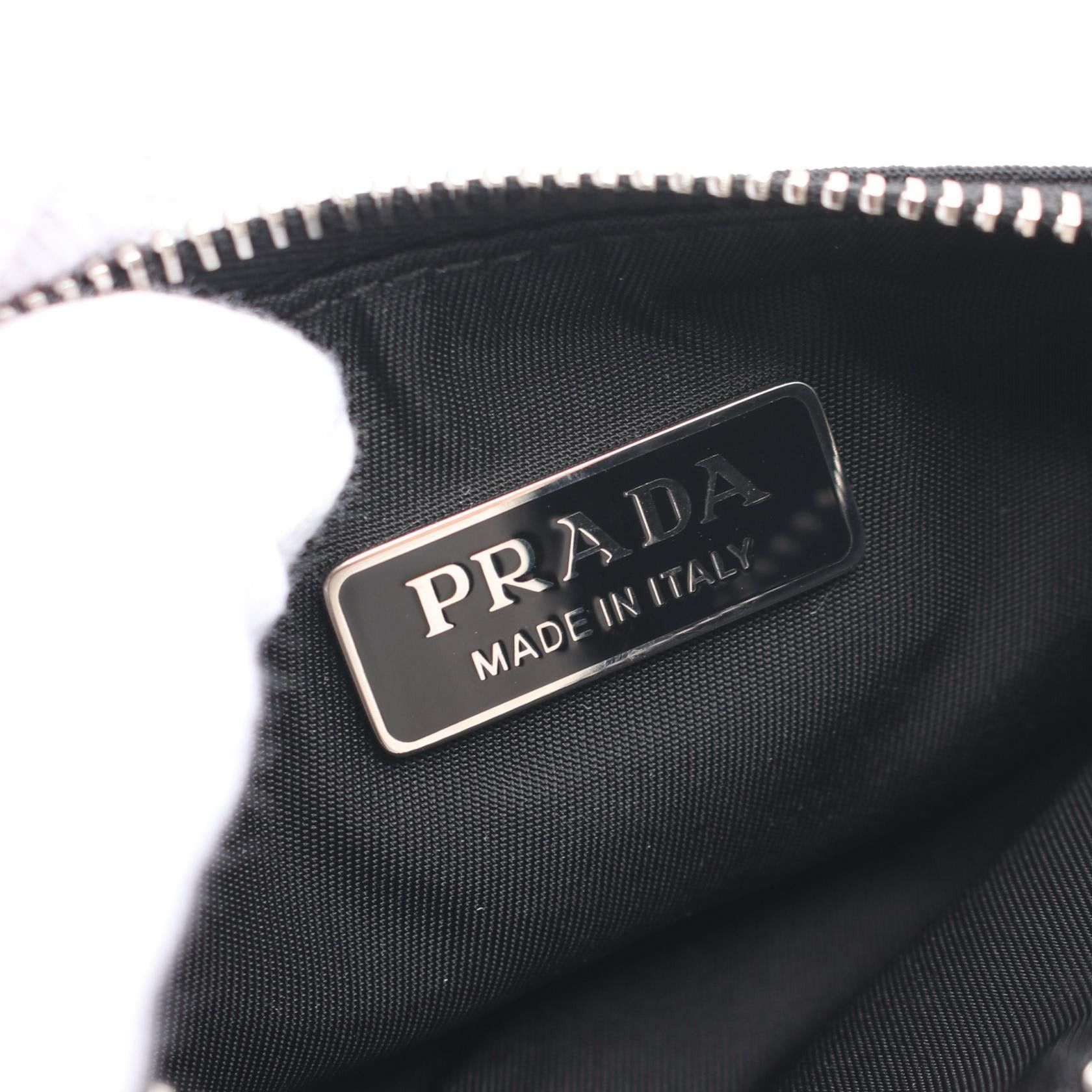 Prada Prada Card Case Nylon Saffiano Leather Black Size ONE SIZE - 4 Thumbnail