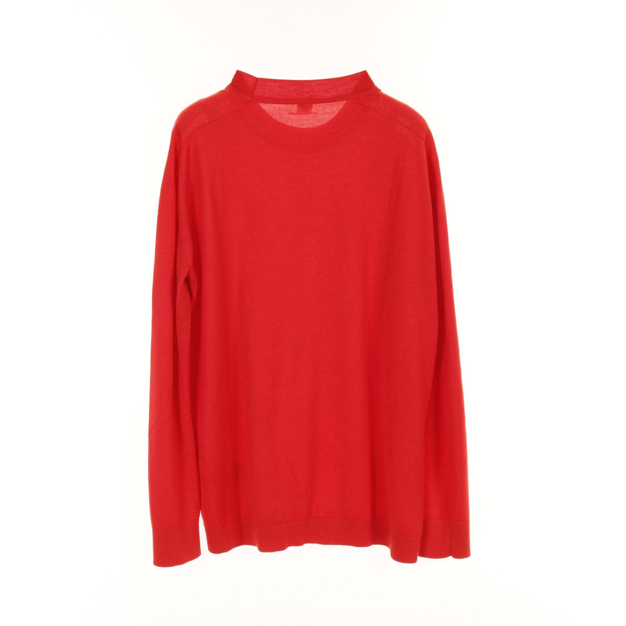 Hermes Hermes Brides De Gala Knit Crew Neck Cashmere Silk Red Size ONE SIZE - 2 Thumbnail