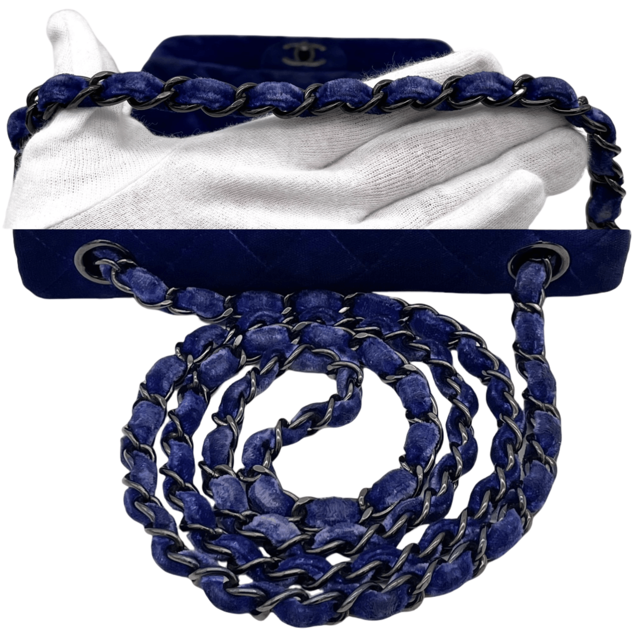 Chanel Chanel Matelasse Velour Coco Mark Turn Lock Chain Shoulder Single Flap Bag Size ONE SIZE - 8 Thumbnail