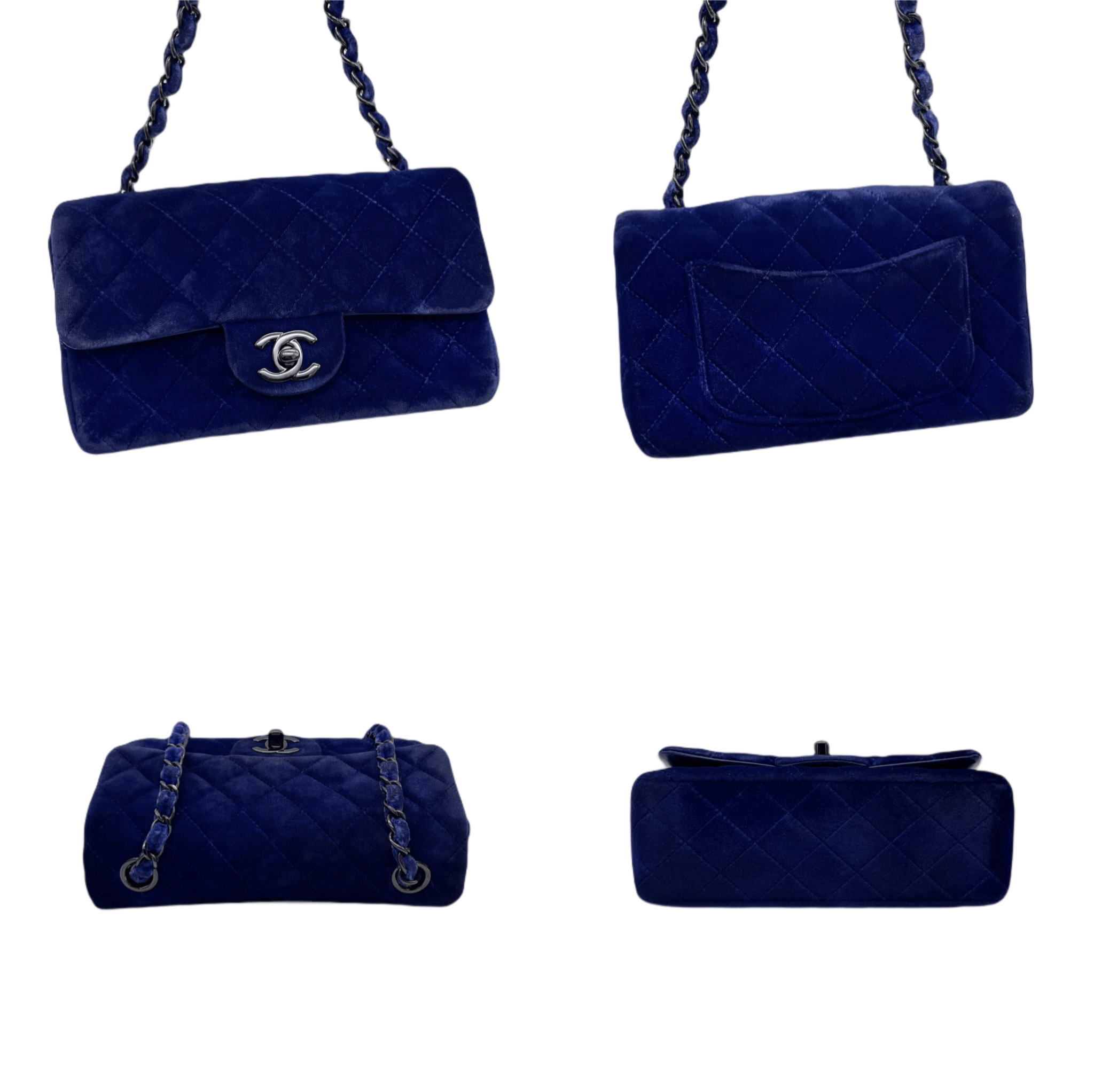 Chanel Chanel Matelasse Velour Coco Mark Turn Lock Chain Shoulder Single Flap Bag Size ONE SIZE - 5 Thumbnail