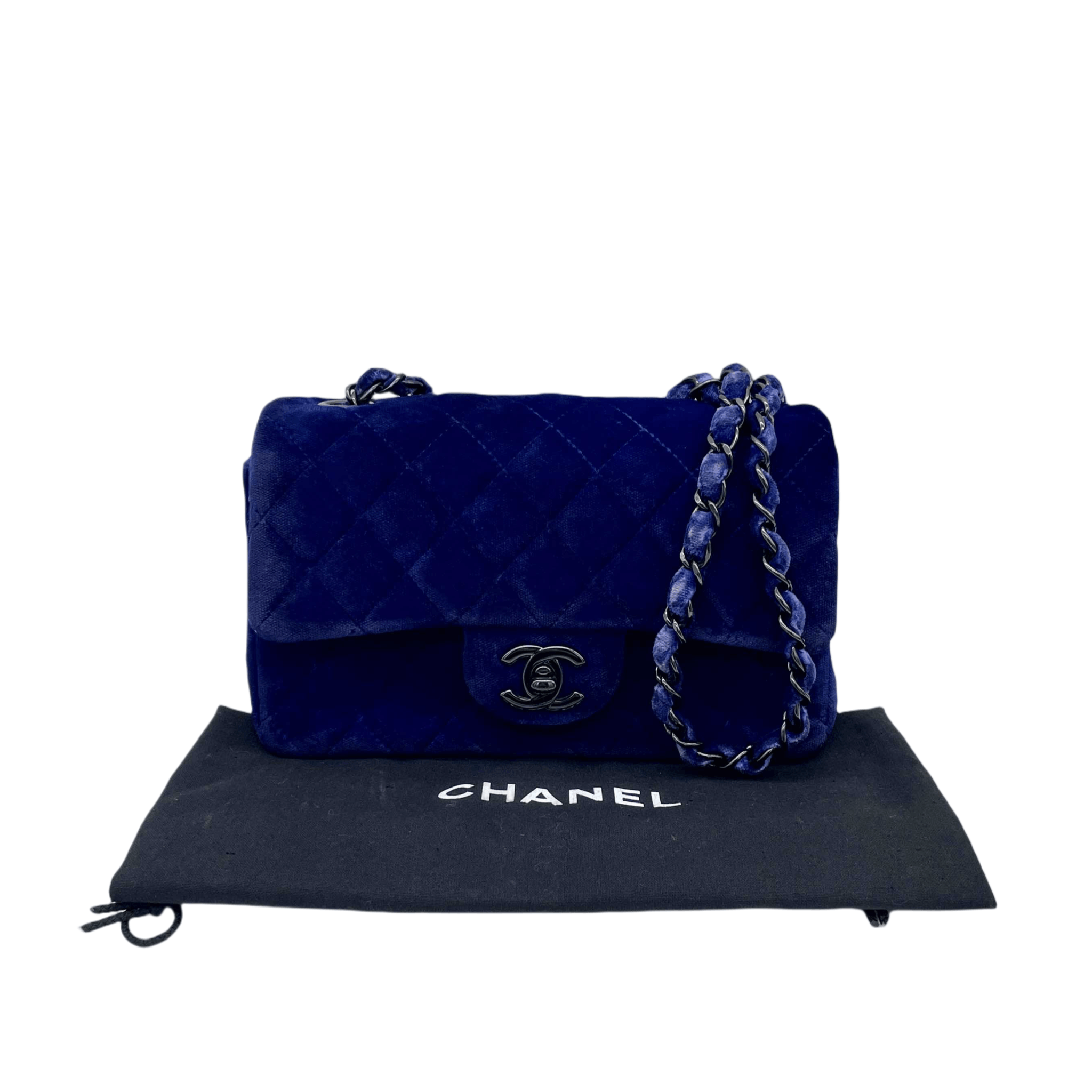 Chanel Chanel Matelasse Velour Coco Mark Turn Lock Chain Shoulder Single Flap Bag Size ONE SIZE - 4 Thumbnail