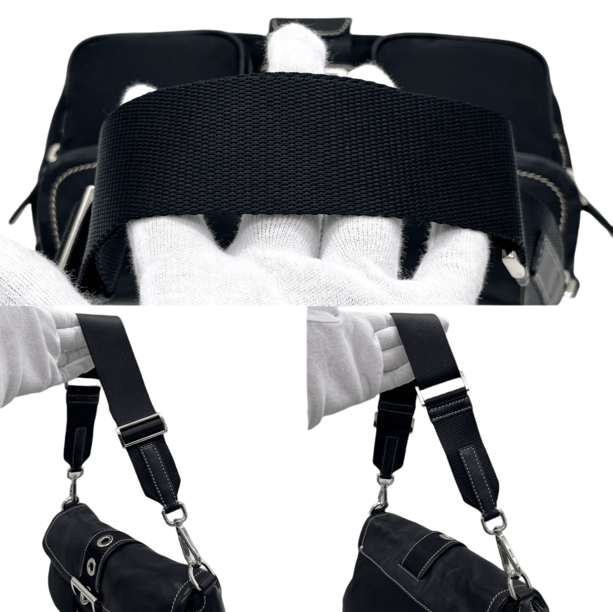 Prada Prada Triangle Multi-Pocket Hobo Shoulder Bag Size ONE SIZE - 10 Thumbnail