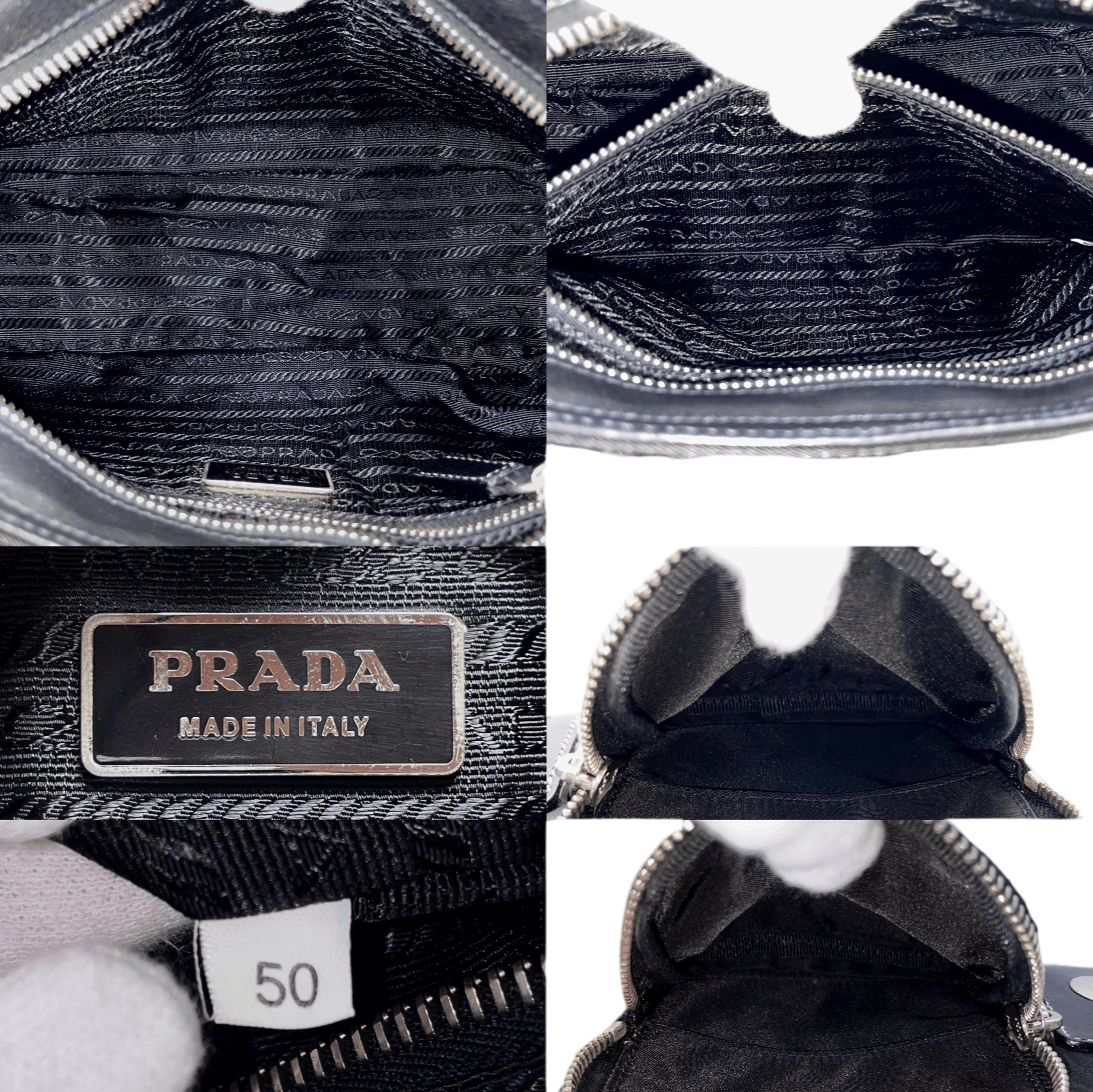 Prada Prada Triangle Multi-Pocket Hobo Shoulder Bag Size ONE SIZE - 13 Thumbnail