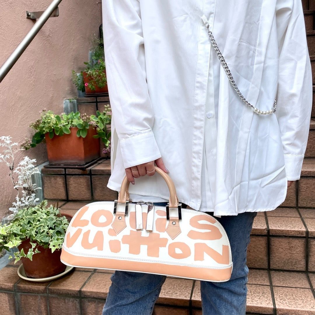 Louis Vuitton Louis Vuitton Grafty Alma Horizontal Orange M92176 Size ONE SIZE - 3 Thumbnail