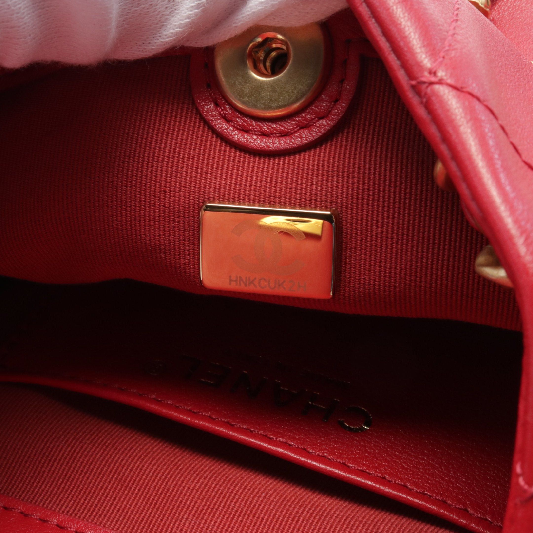Chanel Chanel Matelasse Small Chain Backpack Rucksack Lambskin Red Gold Hardware Size ONE SIZE - 5 Thumbnail