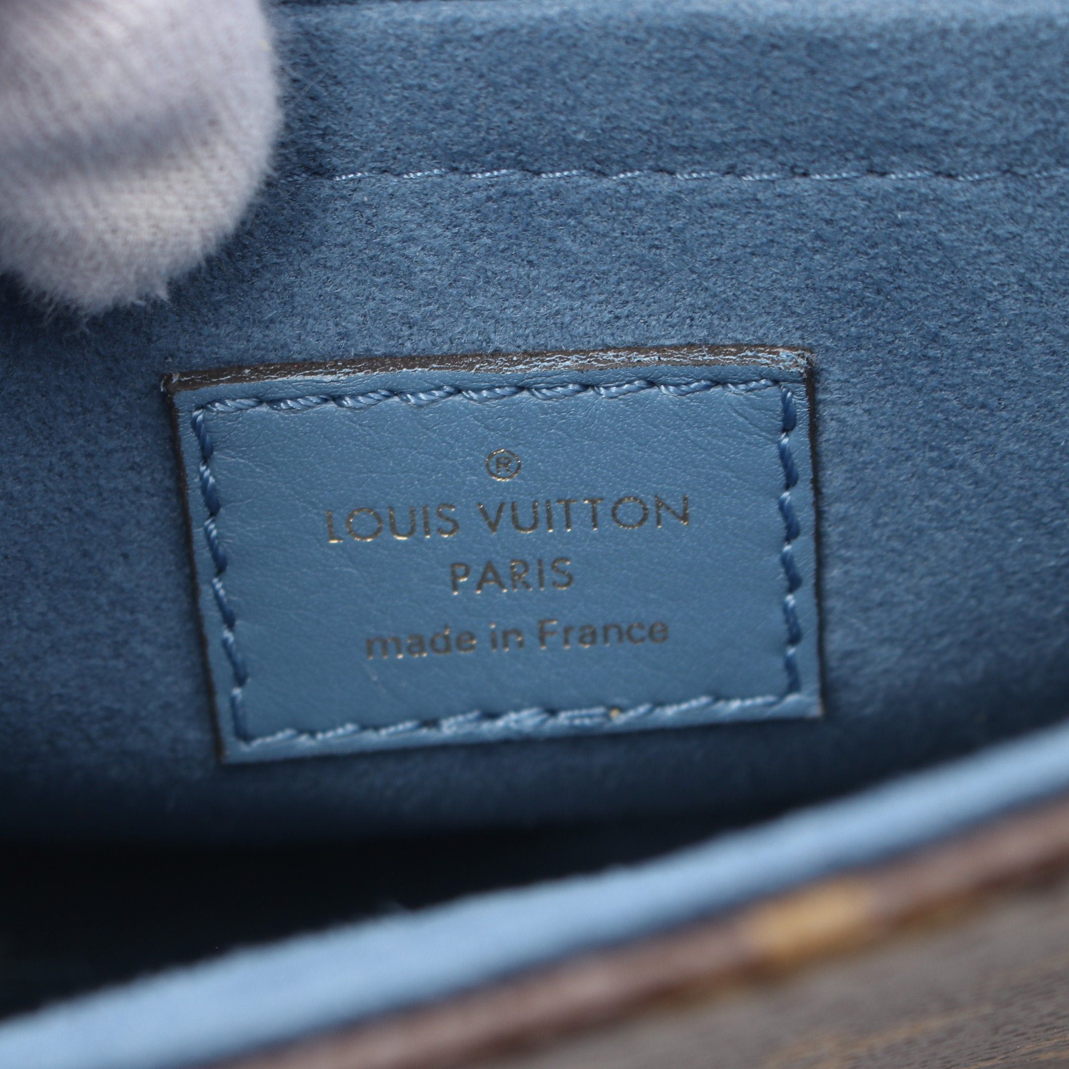 Louis Vuitton Louis Vuitton Rocky Bb Monogram Blue Jean Handbag Leather Brown Gray Size ONE SIZE - 4 Thumbnail
