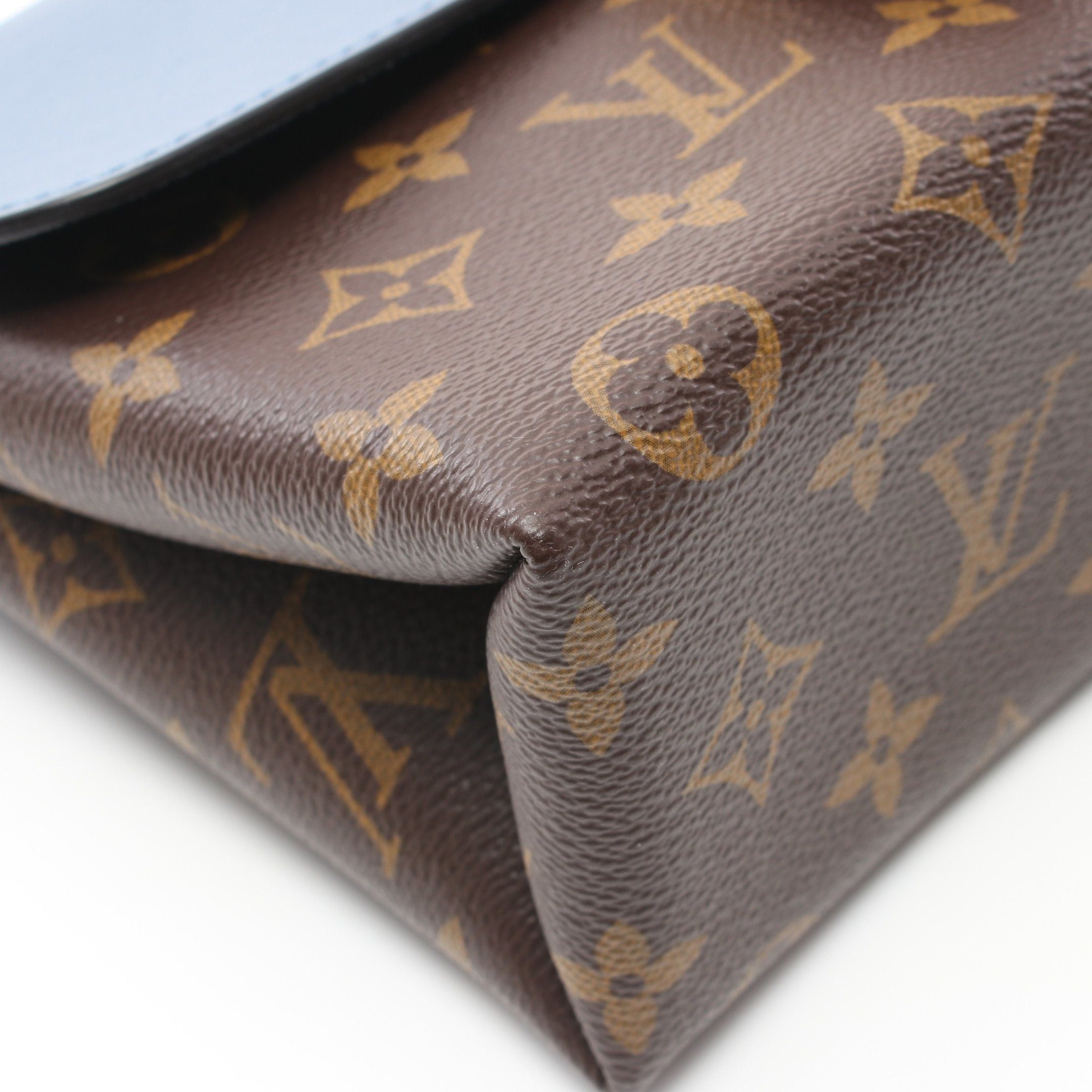 Louis Vuitton Louis Vuitton Rocky Bb Monogram Blue Jean Handbag Leather Brown Gray Size ONE SIZE - 9 Thumbnail