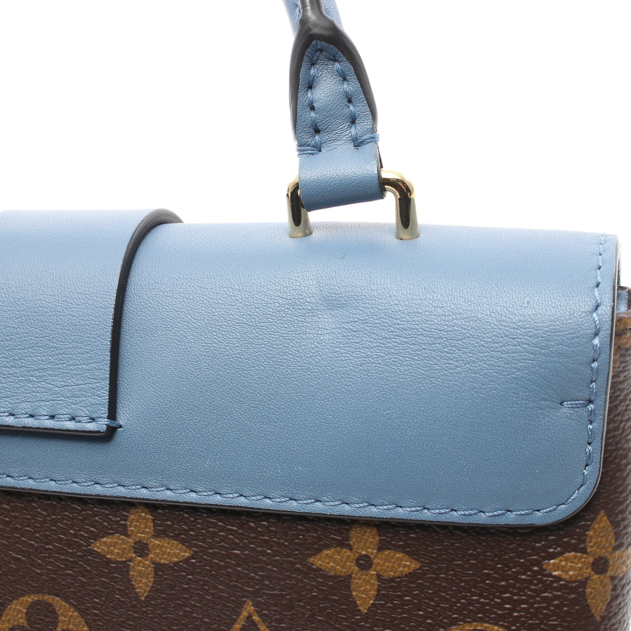 Louis Vuitton Louis Vuitton Rocky Bb Monogram Blue Jean Handbag Leather Brown Gray Size ONE SIZE - 6 Thumbnail