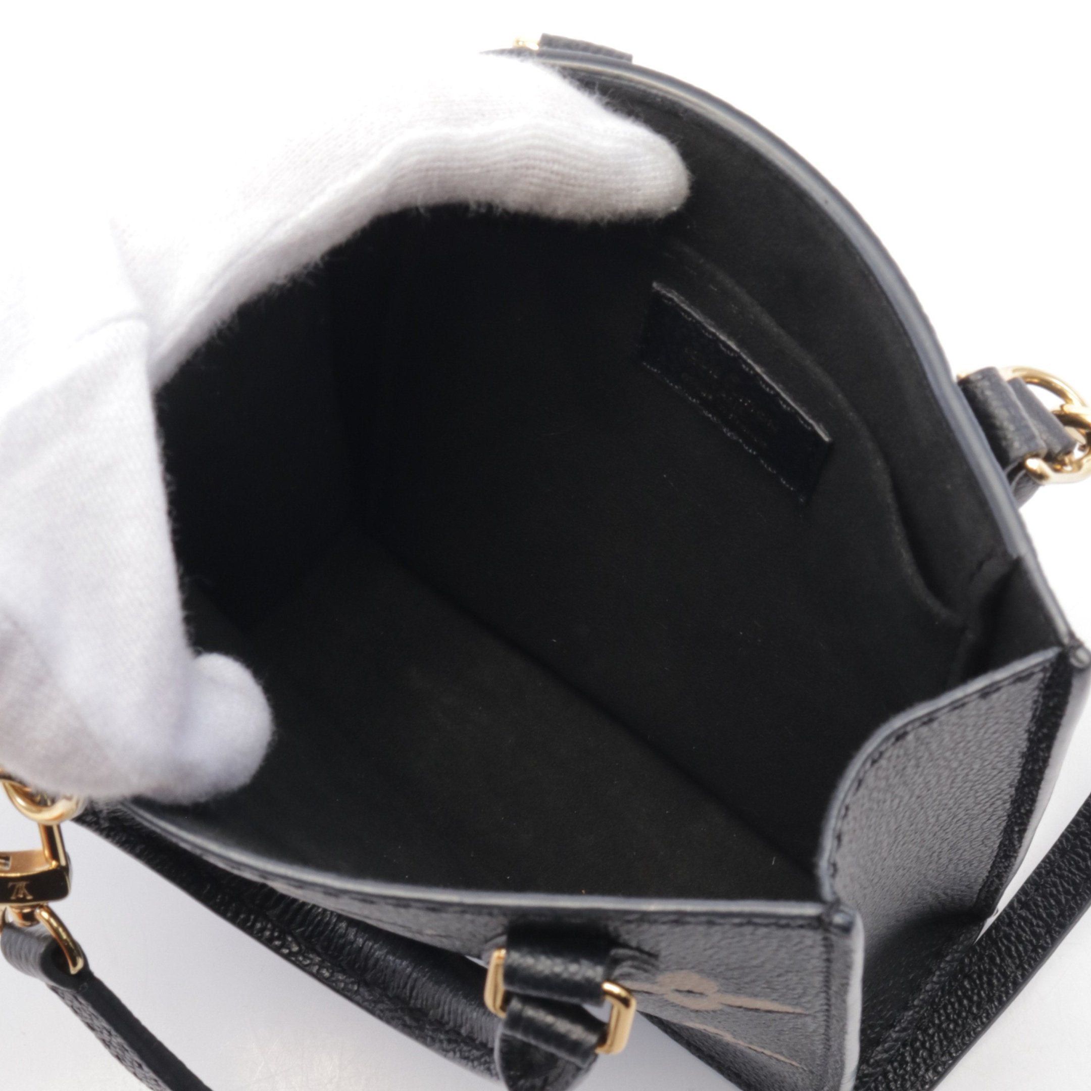 Louis Vuitton Louis Vuitton Petite Sac Plat Bicolor Monogram Empreinte Handbag Leather Black Beige Size ONE SIZE - 3 Thumbnail
