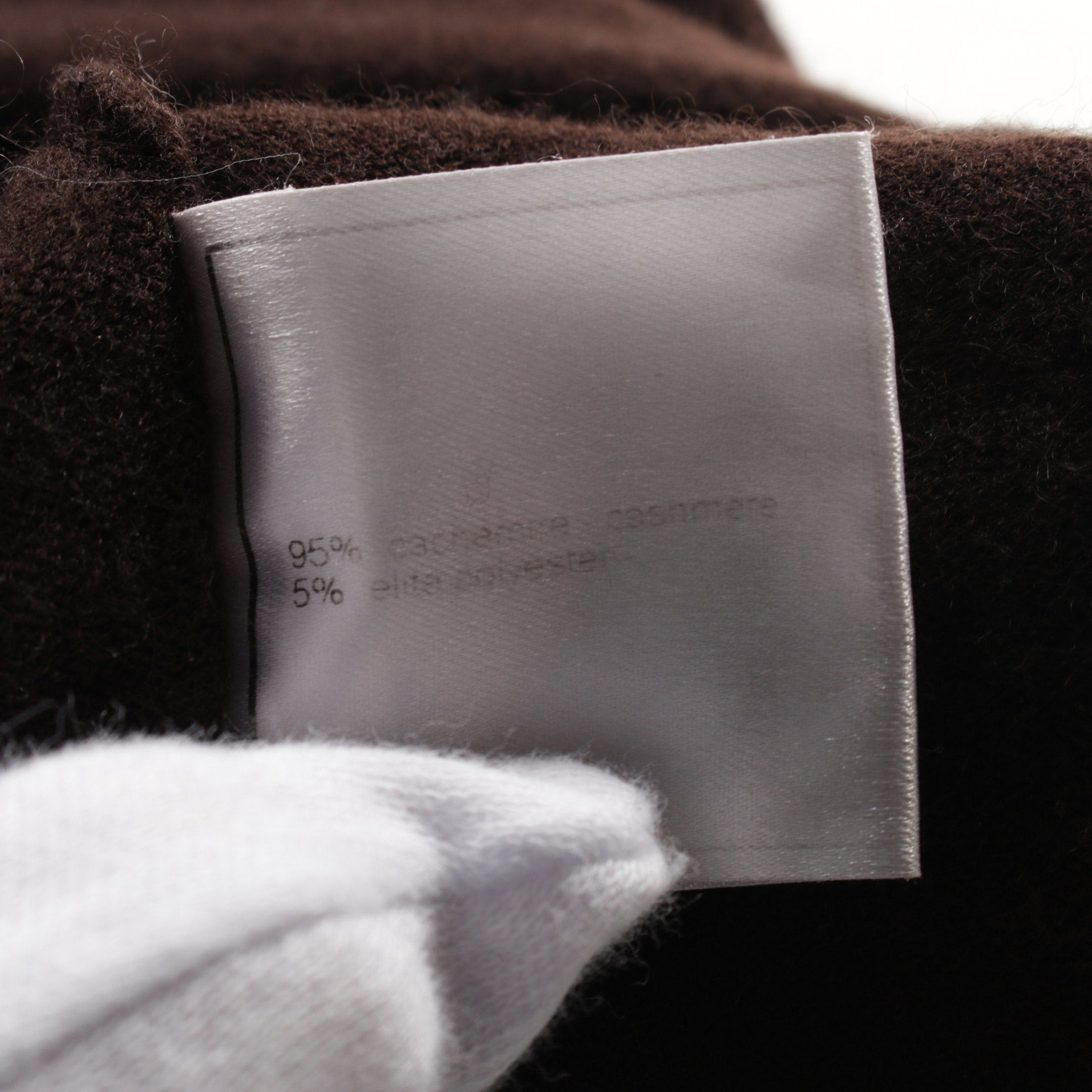 Chanel Chanel Knit Turtleneck Logo Print Cashmere Brown 04A Size ONE SIZE - 5 Thumbnail