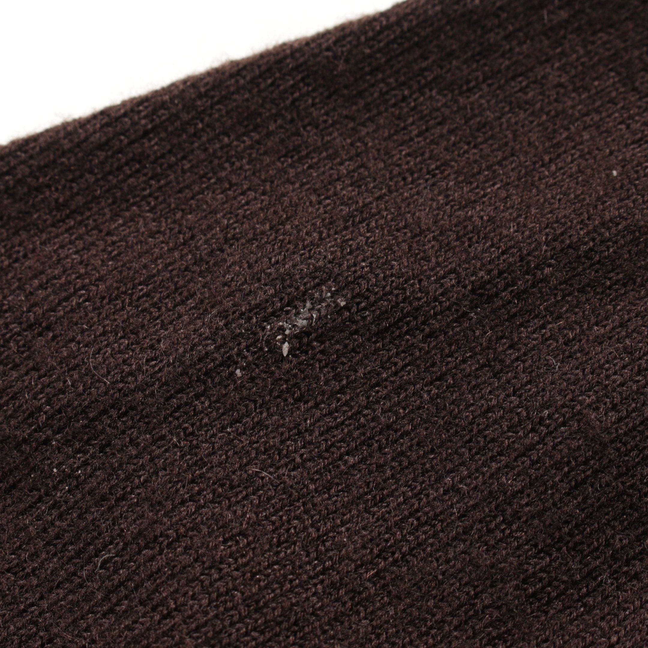Chanel Chanel Knit Turtleneck Logo Print Cashmere Brown 04A Size ONE SIZE - 9 Thumbnail