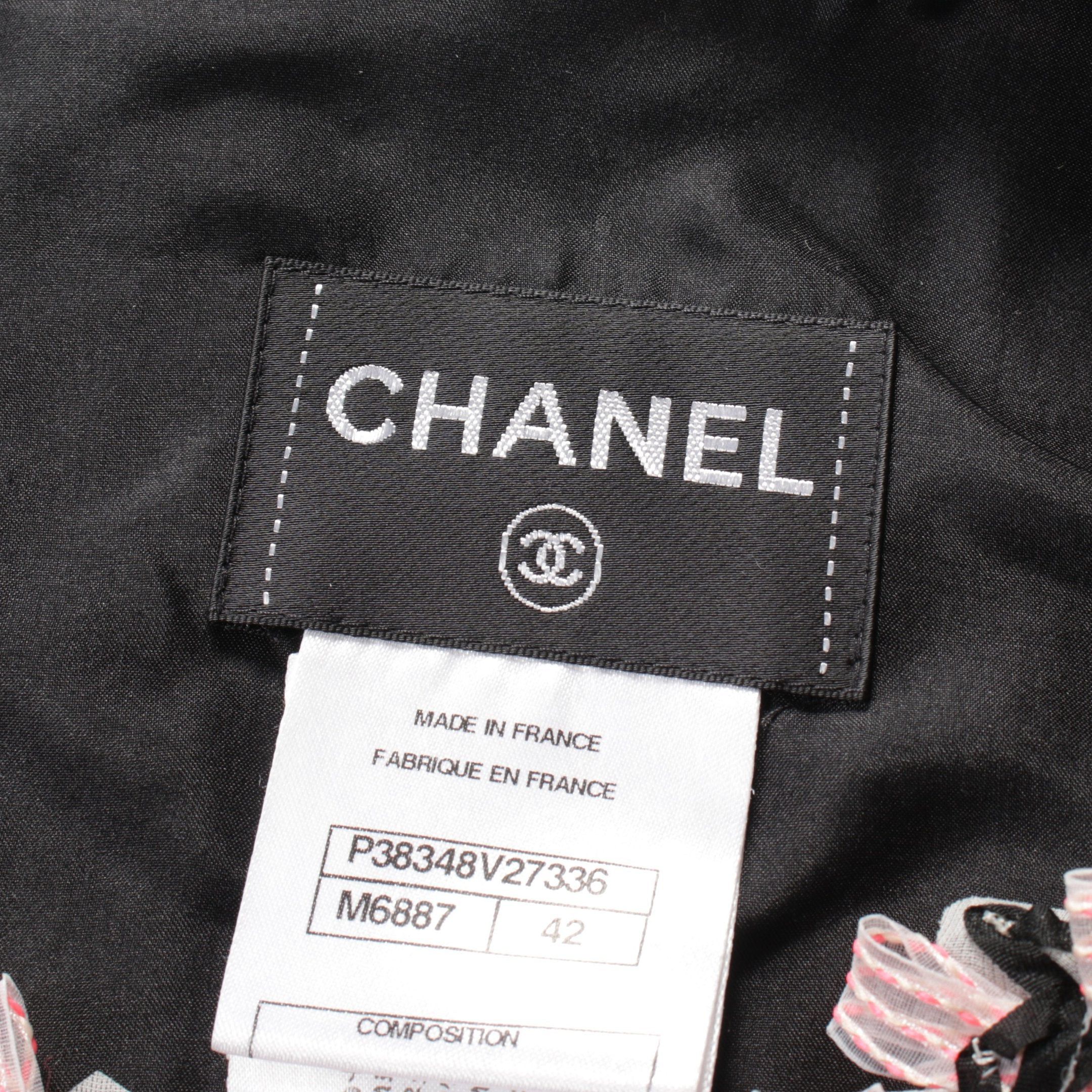 Chanel Chanel Tweed One Piece Cotton Nylon Cashmere White Black Multicolor Size ONE SIZE - 3 Thumbnail