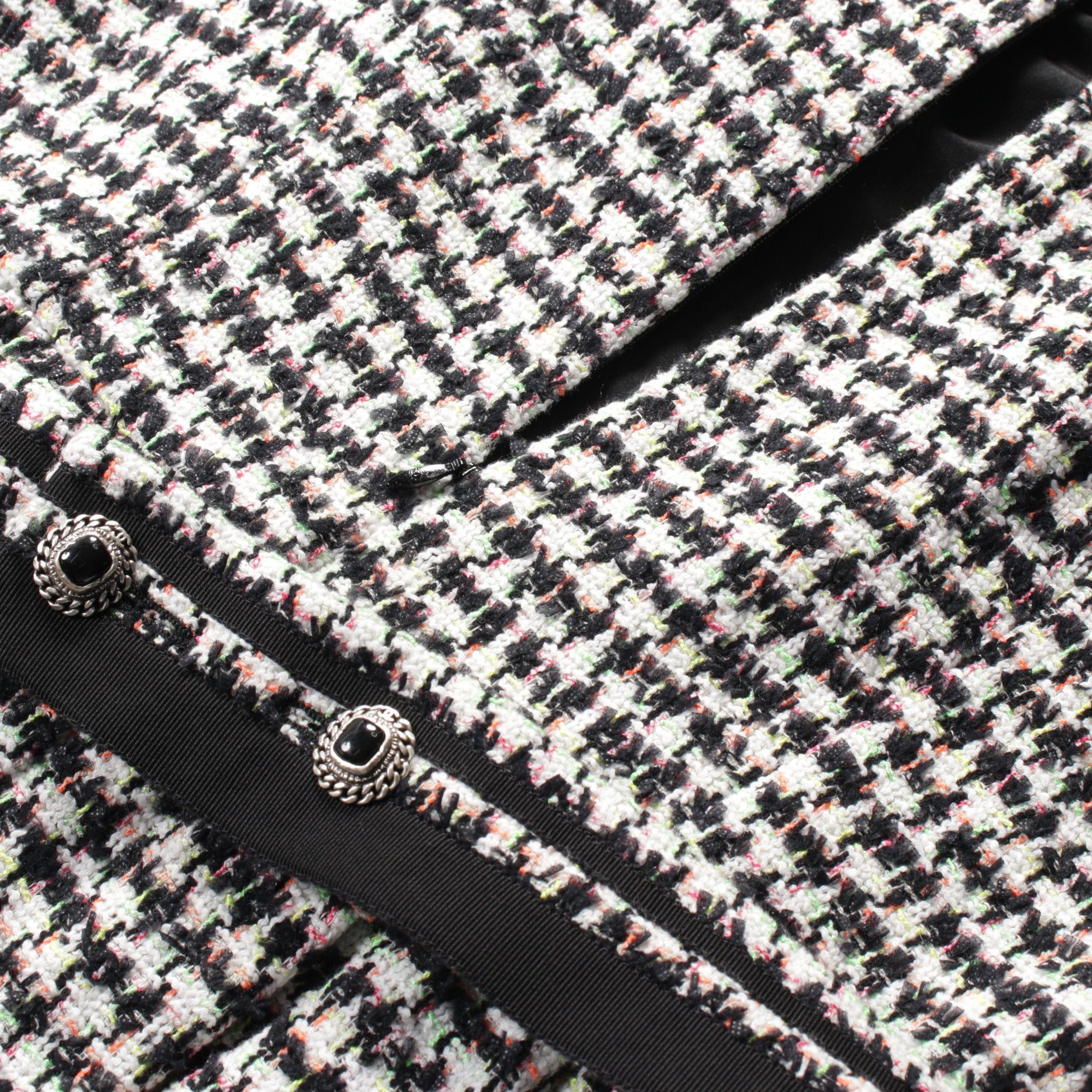 Chanel Chanel Tweed One Piece Cotton Nylon Cashmere White Black Multicolor Size ONE SIZE - 9 Thumbnail