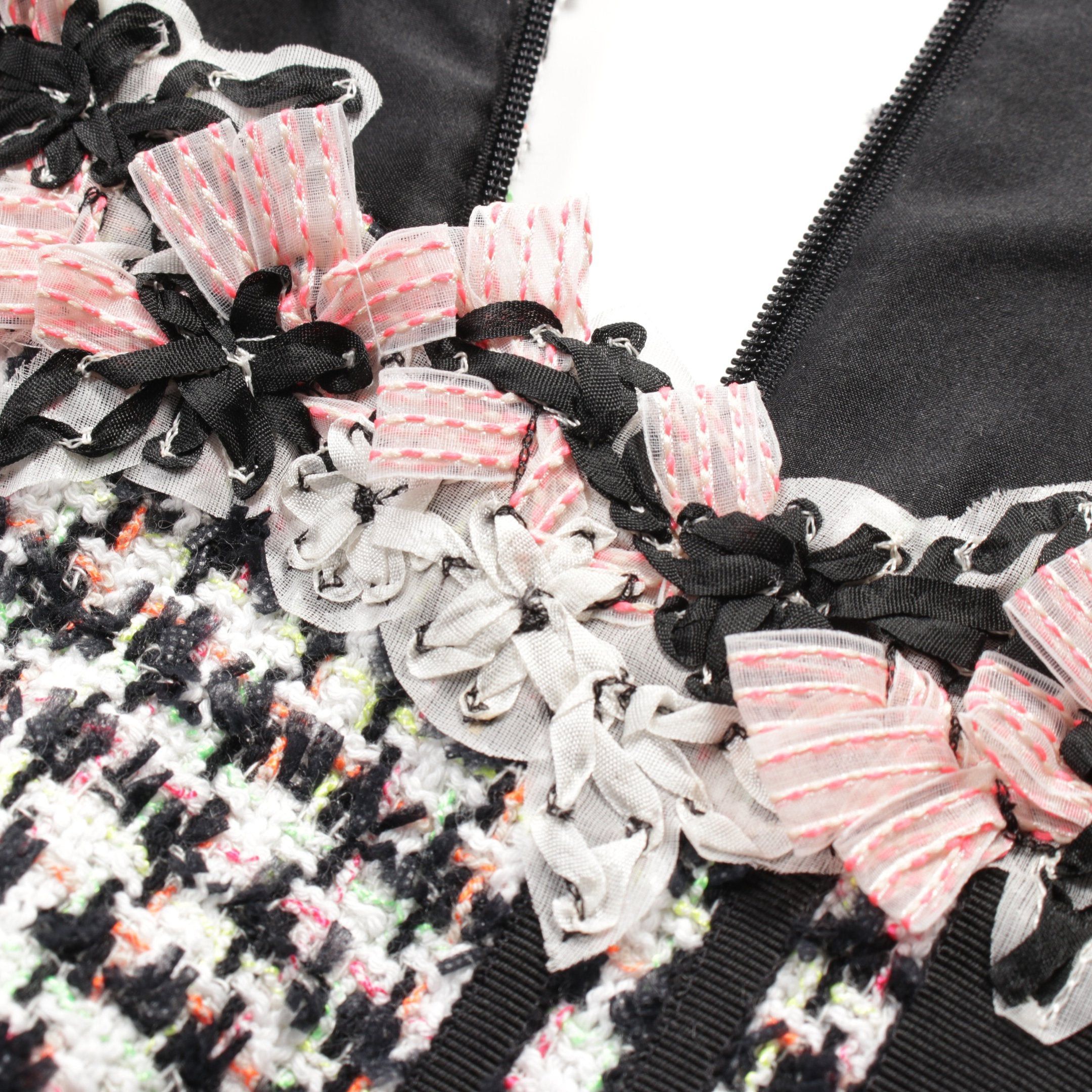 Chanel Chanel Tweed One Piece Cotton Nylon Cashmere White Black Multicolor Size ONE SIZE - 12 Thumbnail