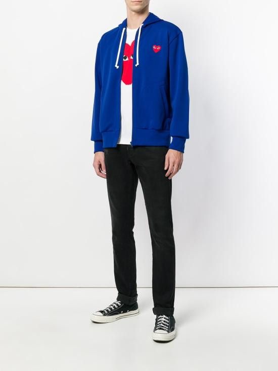 Comme des Garcons COMME DES GARCONS Men Hoodies P1T172 Blue Size US XL / EU 56 / 4 - 2 Thumbnail