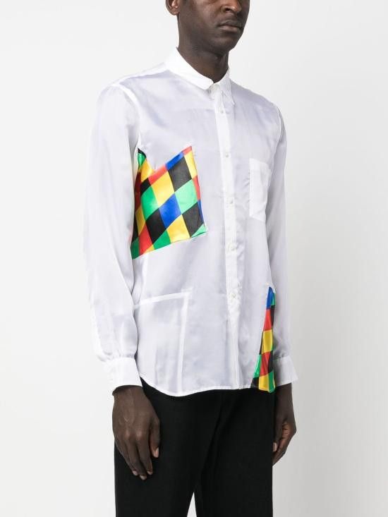 Comme des Garcons COMME DES GARCONS Men Long Tops PKB003 051WHITEMULTI White Size US M / EU 48-50 / 2 - 4 Thumbnail