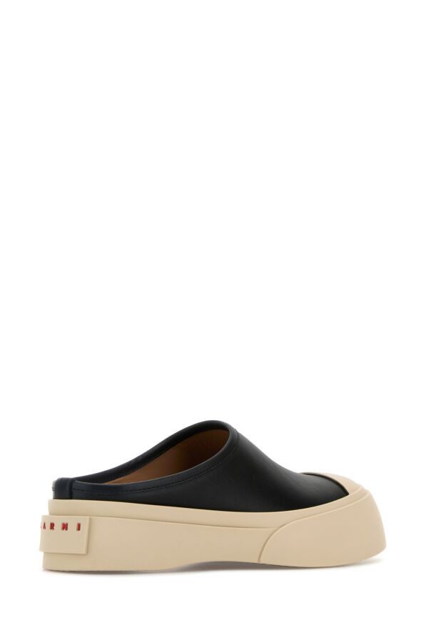 Marni Black Leather Pablo Slippers Size US 9 / IT 39 - 5 Thumbnail