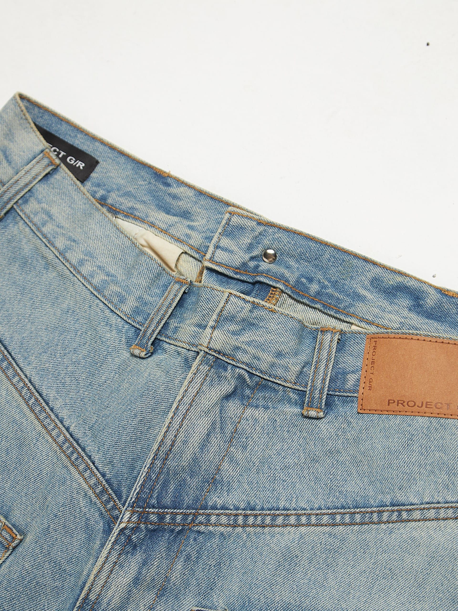 PROJECT G/R Coated Backward Denim - Blue Size US 34 / EU 50 - 3 Thumbnail
