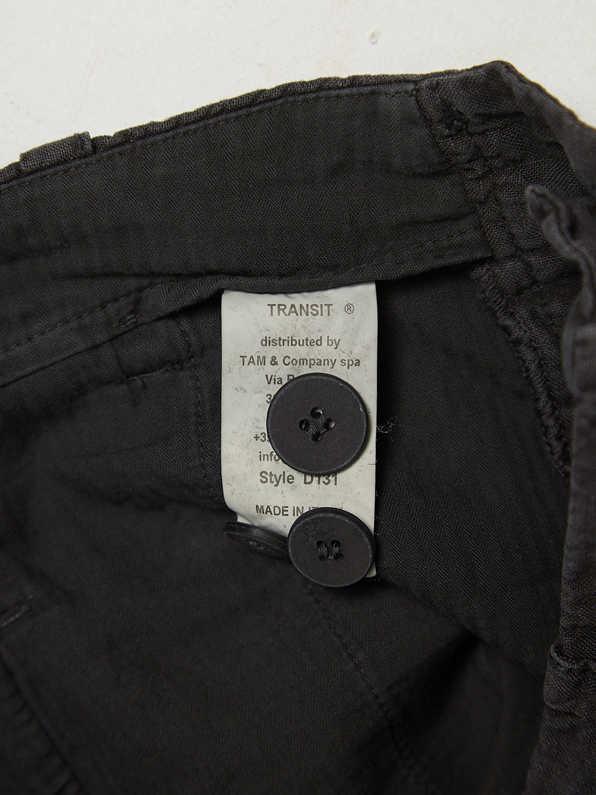 Transit Black Linen Pants Size US 36 / EU 52 - 4 Thumbnail