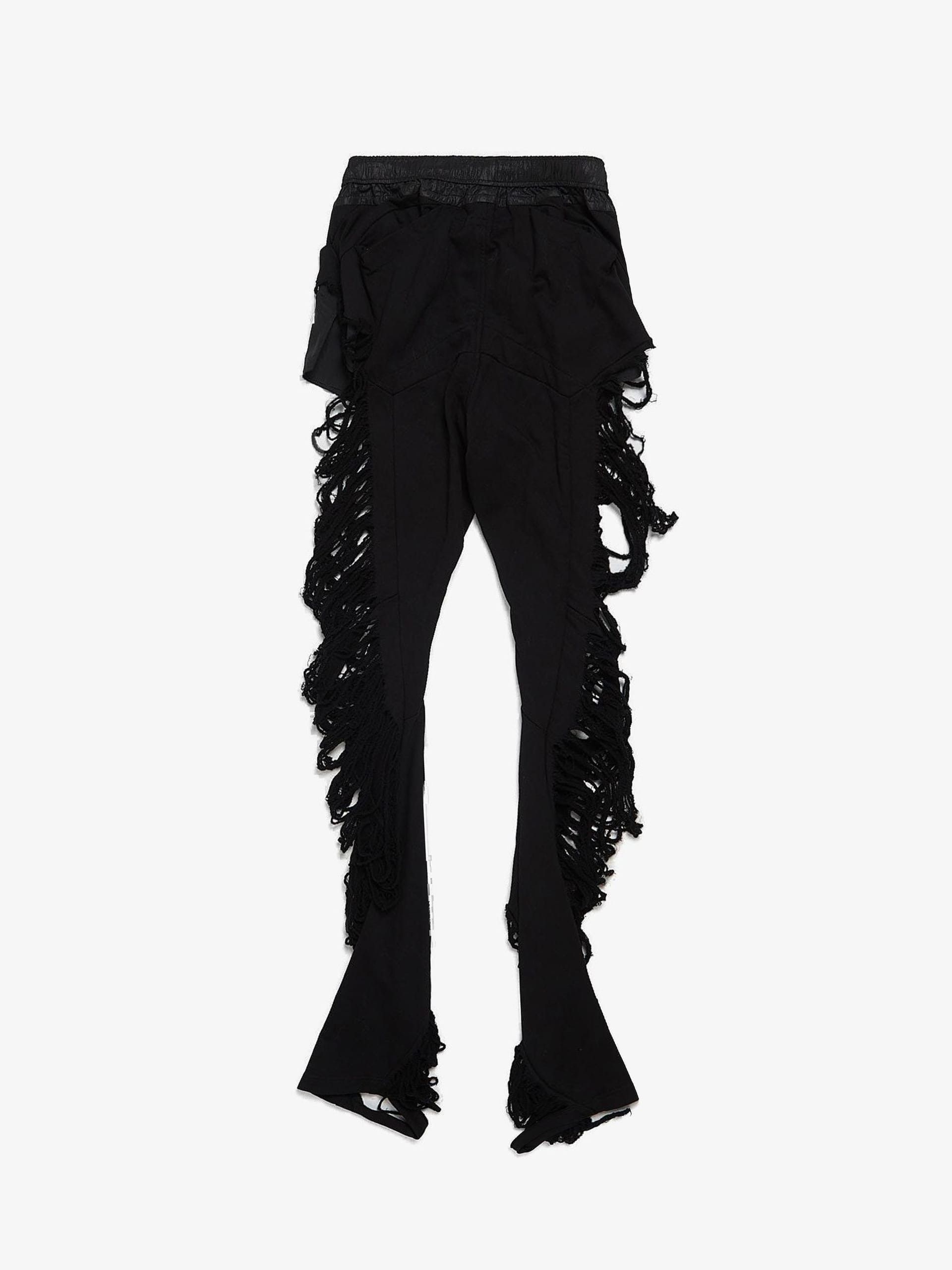 Julius Black Ripped Distressed Sweatpants Size US 34 / EU 50 - 2 Thumbnail