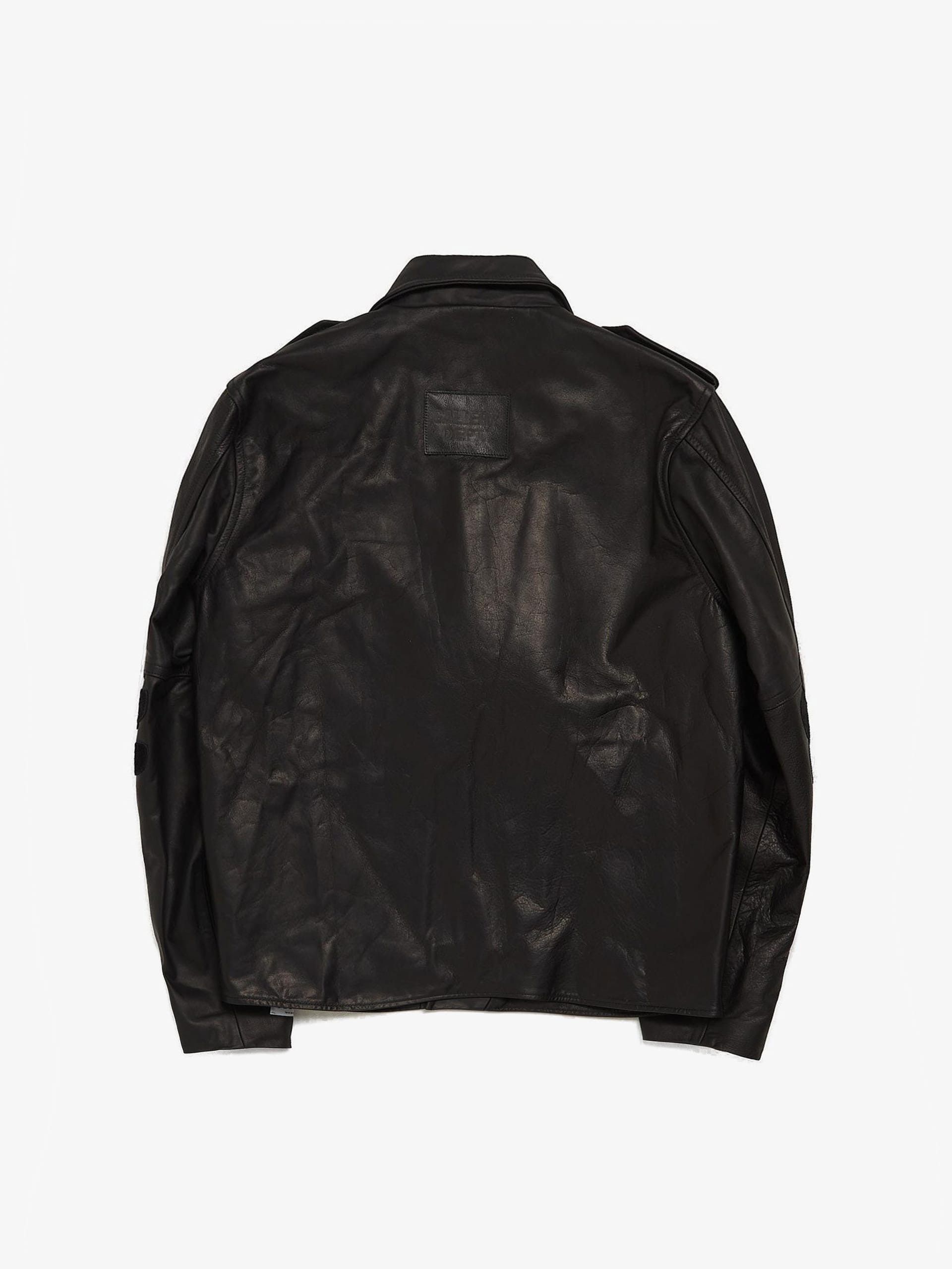Gallery Dept. Black Leather Zipped Monogram Jacket Size US M / EU 48-50 / 2 - 2 Thumbnail