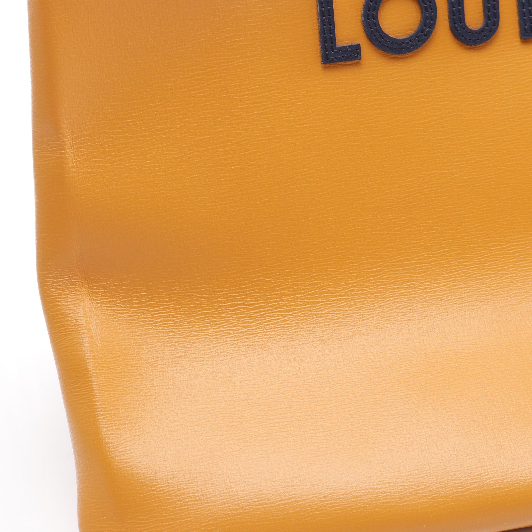 Louis Vuitton Louis Vuitton Shopper Tote Mm Saffron Handbag Bag Leather Orange Size ONE SIZE - 7 Thumbnail